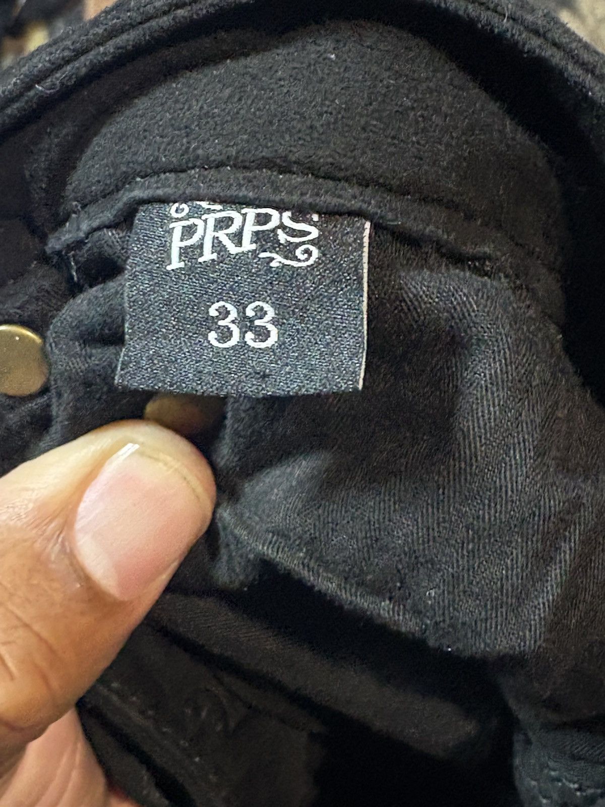 Prps Prps Black Flare Jean w/ Keyring Accent Size US 33 - 3 Thumbnail