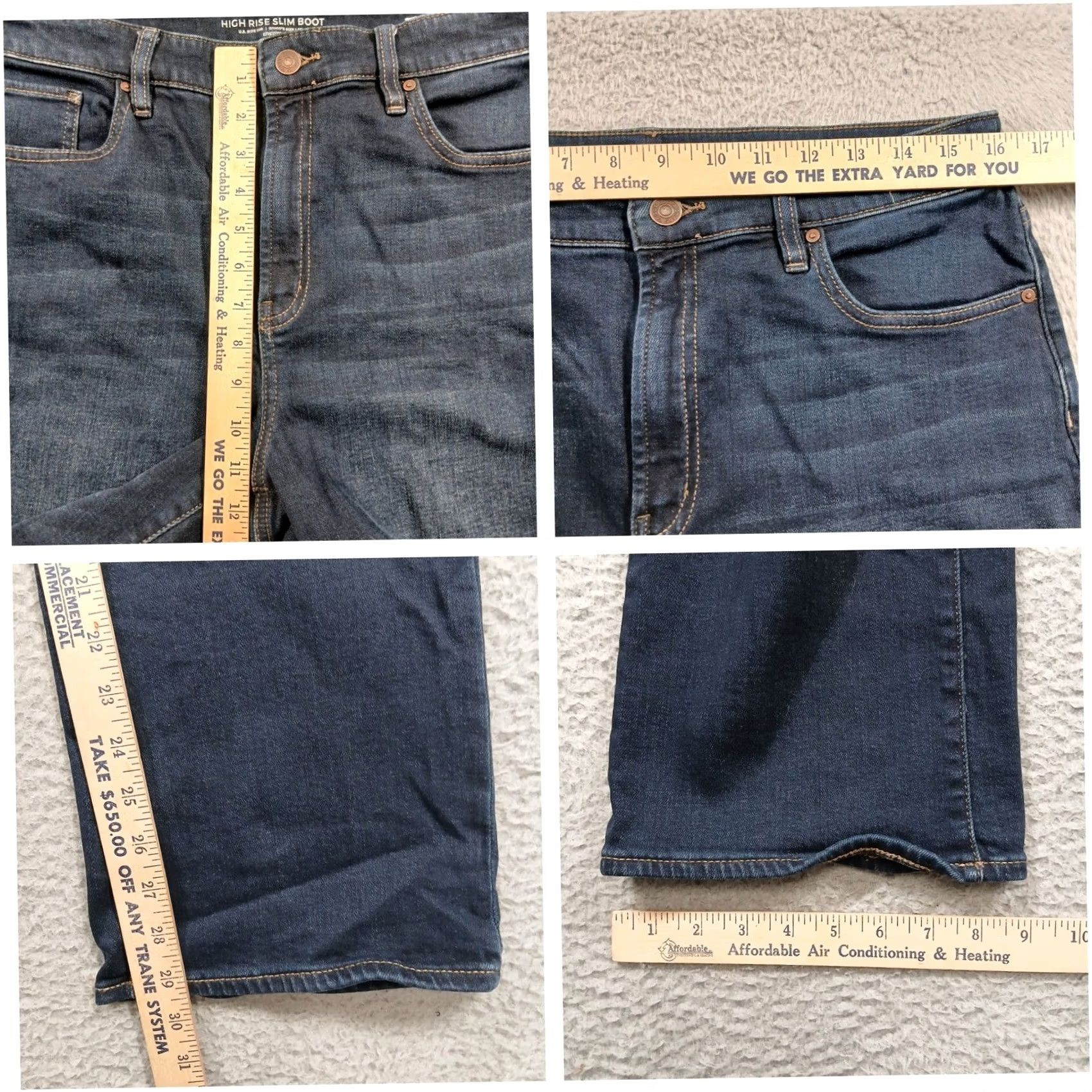 Vintage Chico's High Rise Slim Bootcut Jeans Size 1.5R Blue Denim Size 29" - 5 Thumbnail