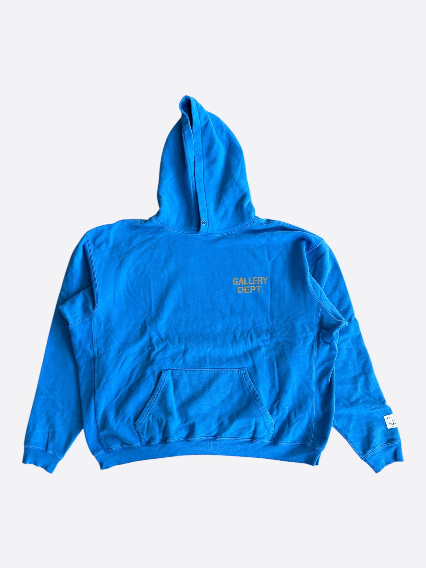 Gallery Dept. Gallery Dept Blue & Yellow Logo Hoodie Size US XXL / EU 58 / 5 - 1 Thumbnail