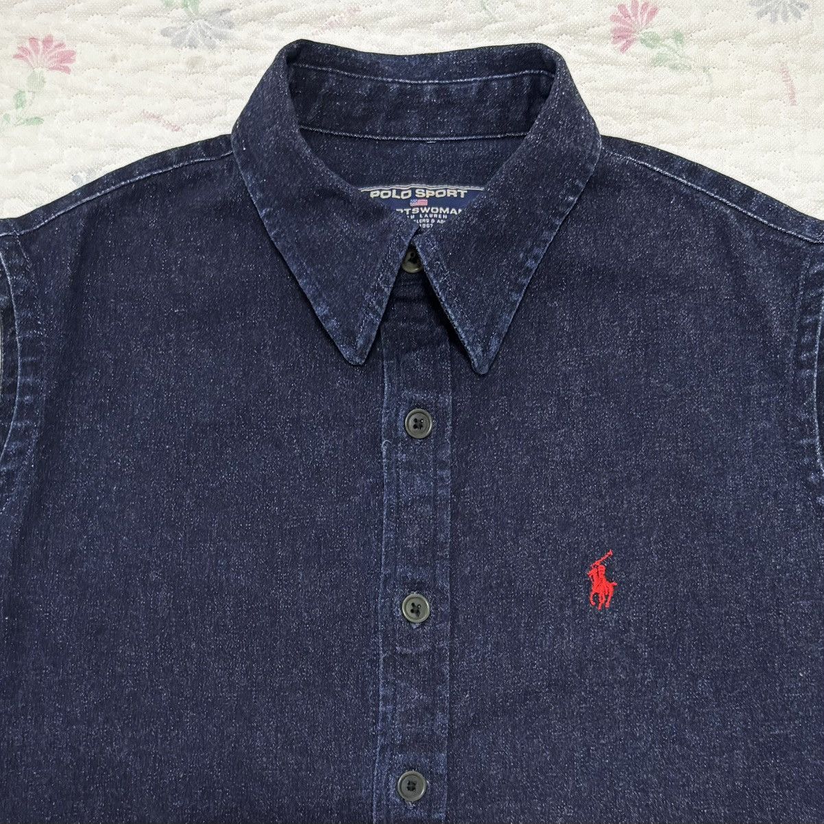 Polo Ralph Lauren Polo Ralph Lauren Sleeveless Denim Shirt Size M / US 6-8 / IT 42-44 - 2 Thumbnail
