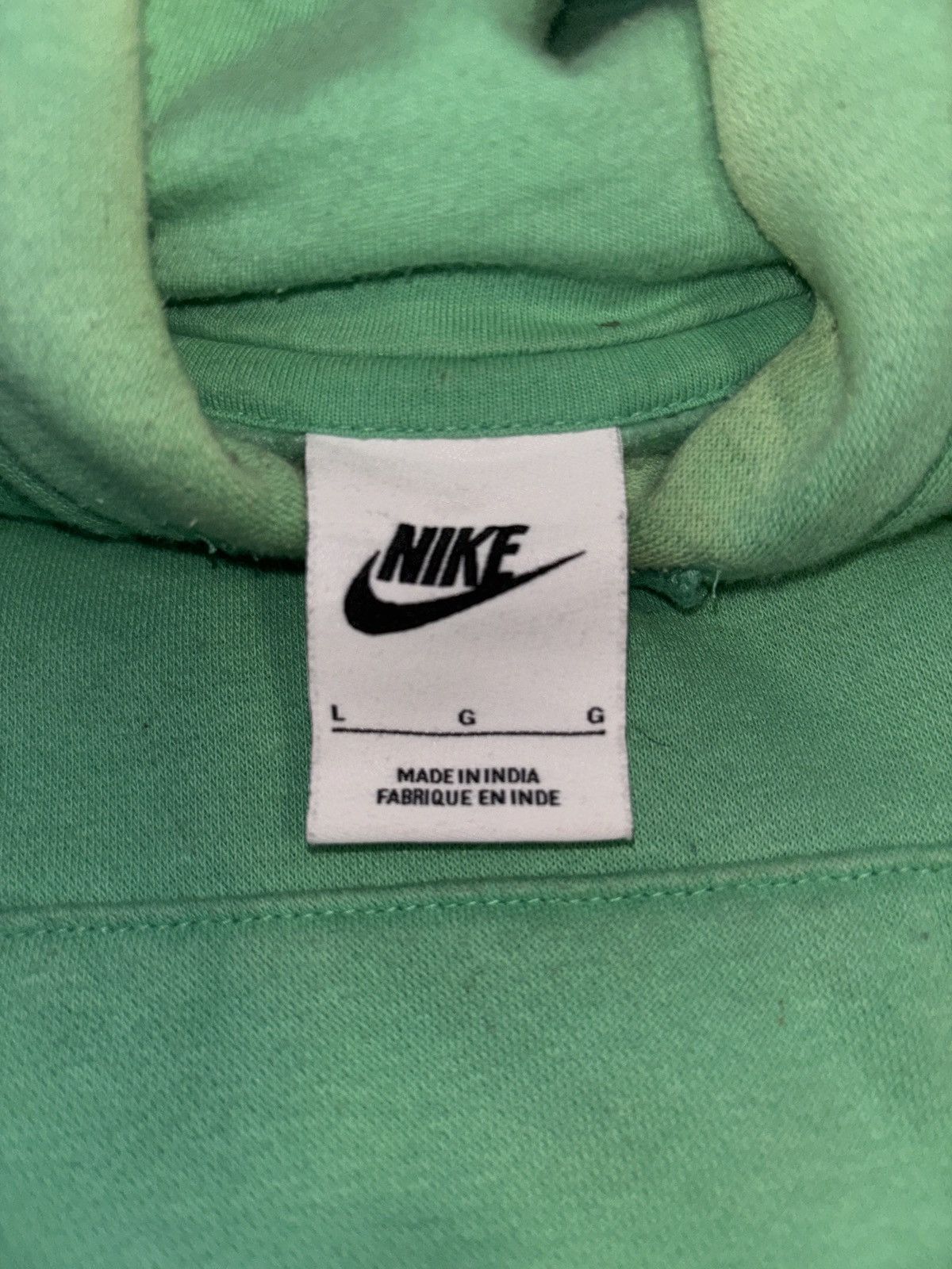 Nike Nike Sportswear Club light green hoodie Size US L / EU 52-54 / 3 - 3 Thumbnail
