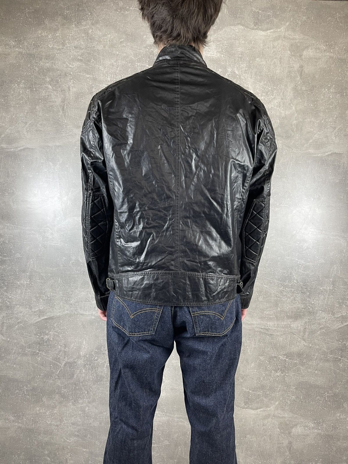 Belstaff Belstaff Waxed Cotton Quilted Biker Motorcycle Jacket Black Size US L / EU 52-54 / 3 - 8 Thumbnail