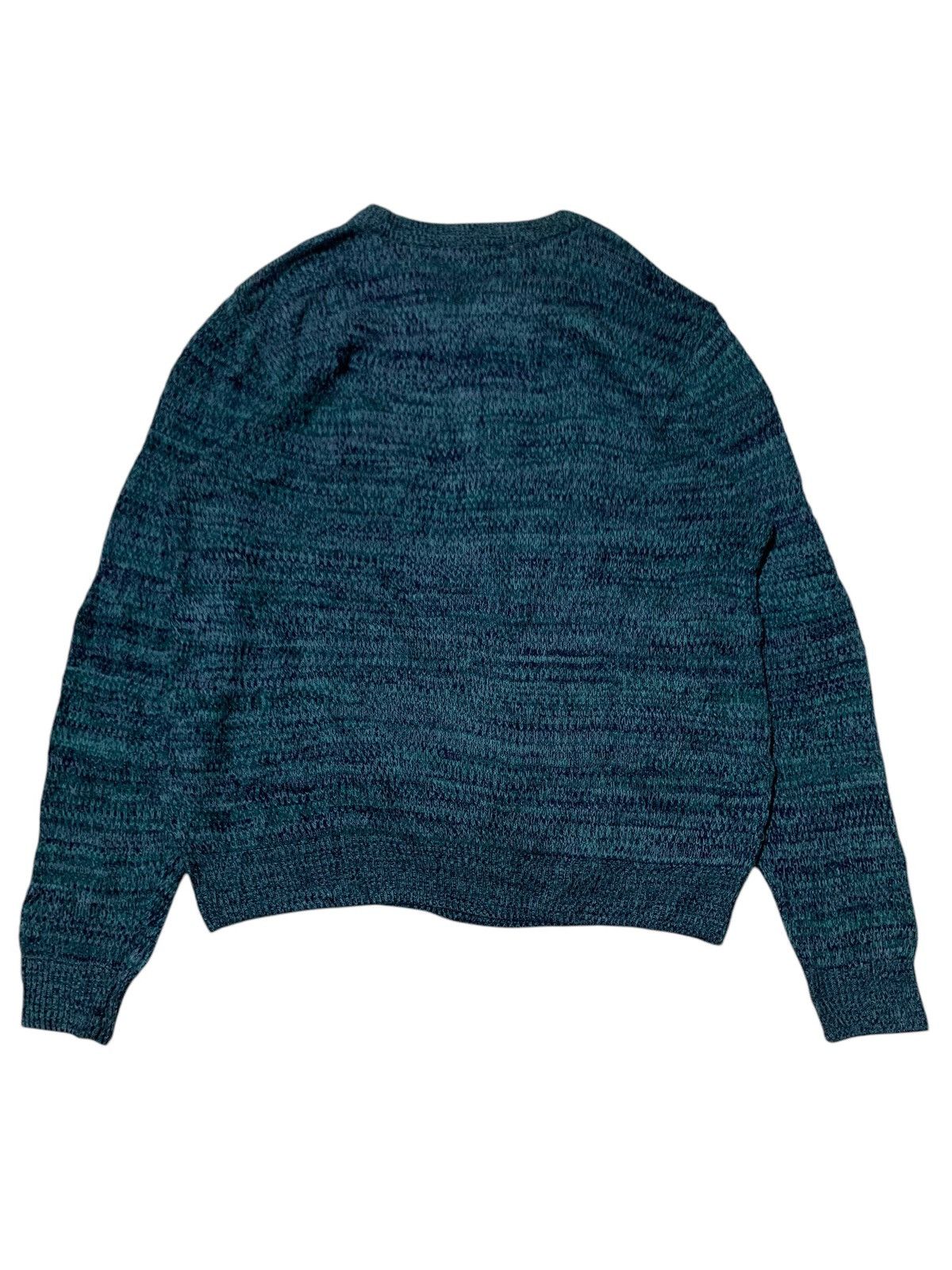 Yves Saint Laurent Yves Saint Laurent rainbow logo embroidery wool sweater Size US L / EU 52-54 / 3 - 5 Thumbnail
