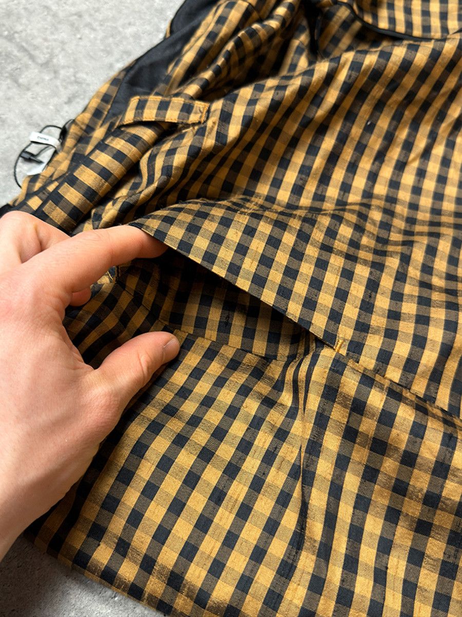 Ganni Spódnica Ganni Mini w kratkę, Brązowo-czarna, Rozmiar S Size 26" / US 2 / IT 38 - 2 Thumbnail