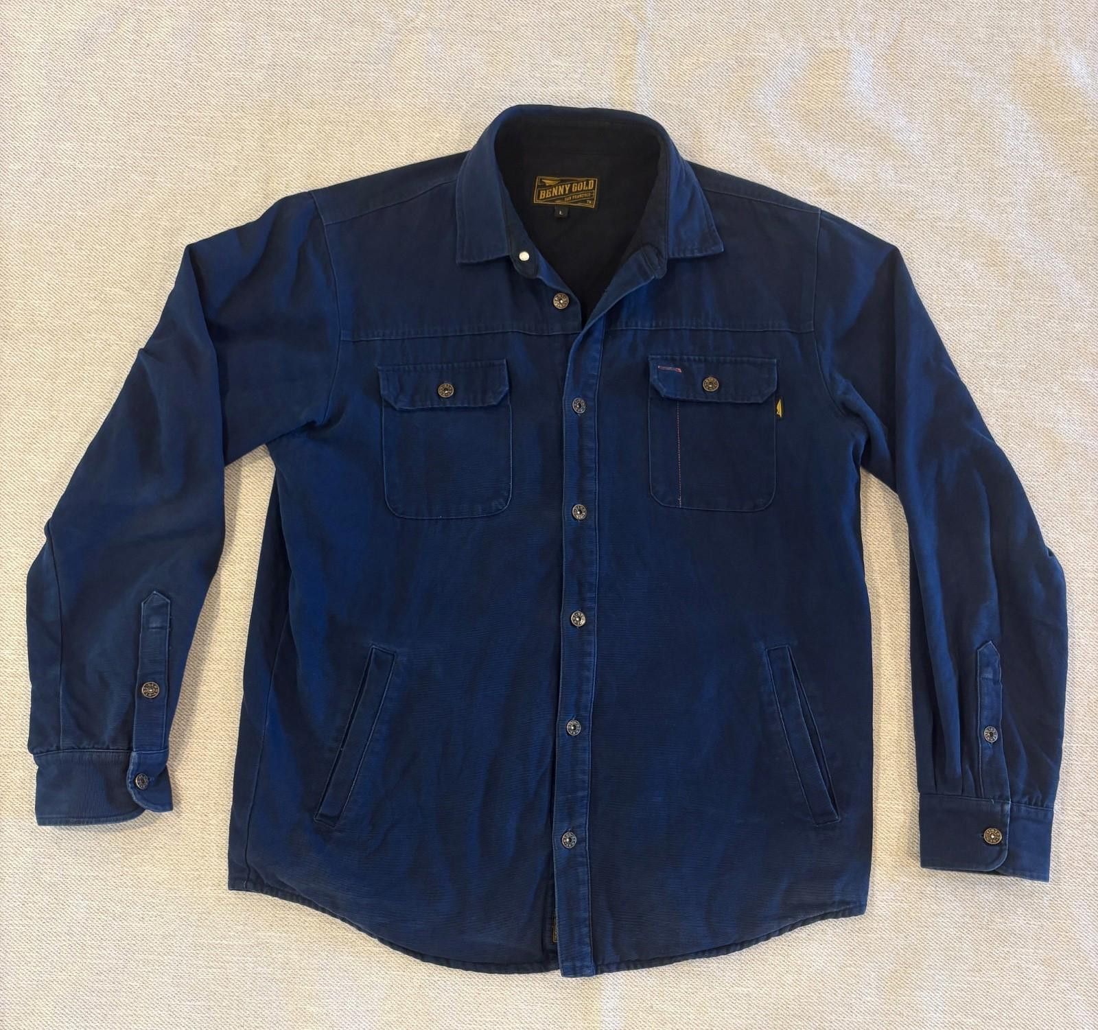 Benny Gold Benny Gold San Francisco Canvas Jacket Navy Blue Size Large Size US L / EU 52-54 / 3 - 2 Thumbnail