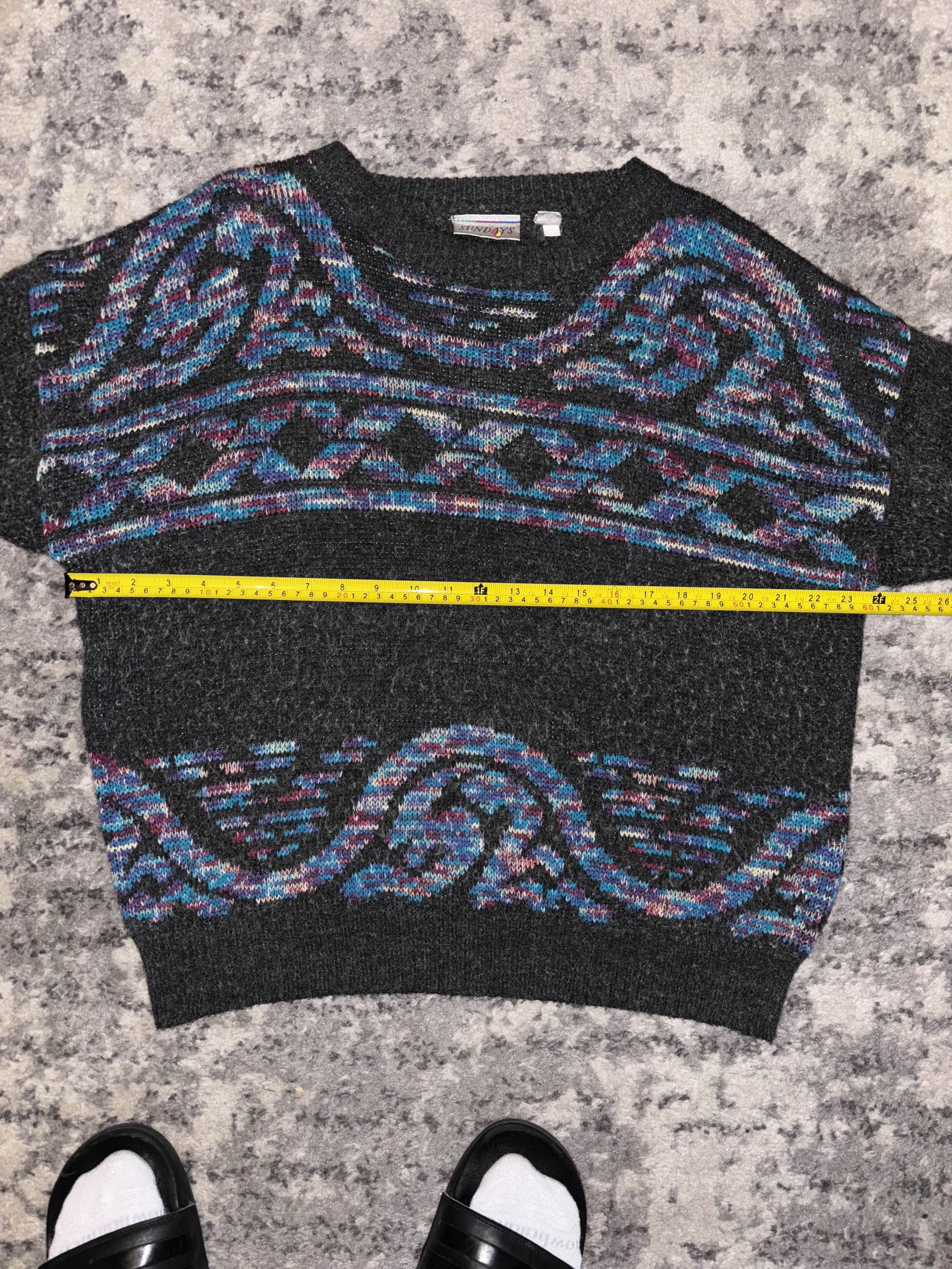 Vintage Vintage 90s Abstract Knit Sweater Size US L / EU 52-54 / 3 - 6 Thumbnail
