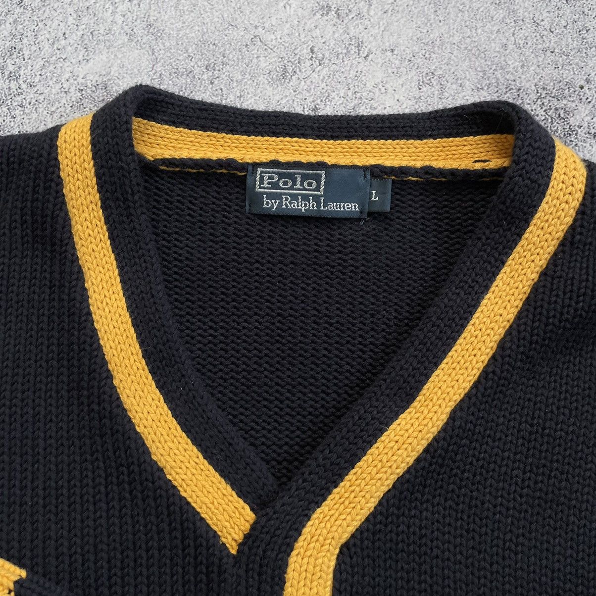 Polo Ralph Lauren Vintage Ralph Lauren Polo Cotton Navy Blue Sweater Elbow Size US L / EU 52-54 / 3 - 7 Thumbnail