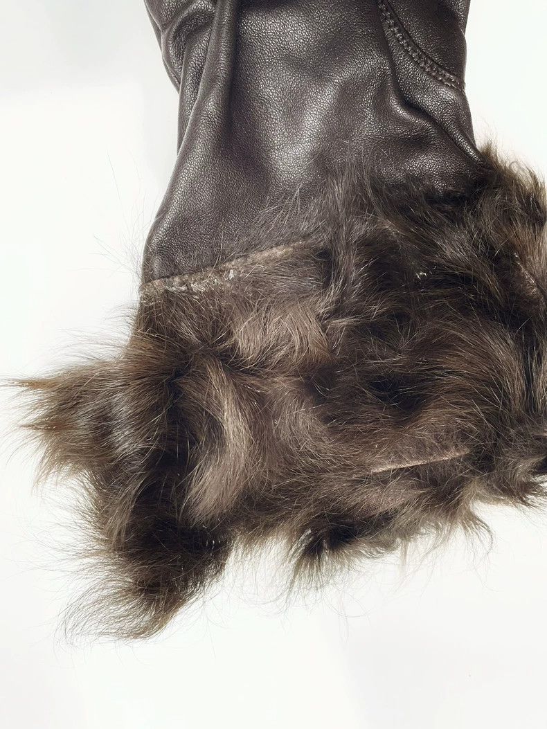 Christian Lacroix Christian Lacroix Brown sheepskin fur gloves 2504-Nextarrow Size ONE SIZE - 6 Thumbnail