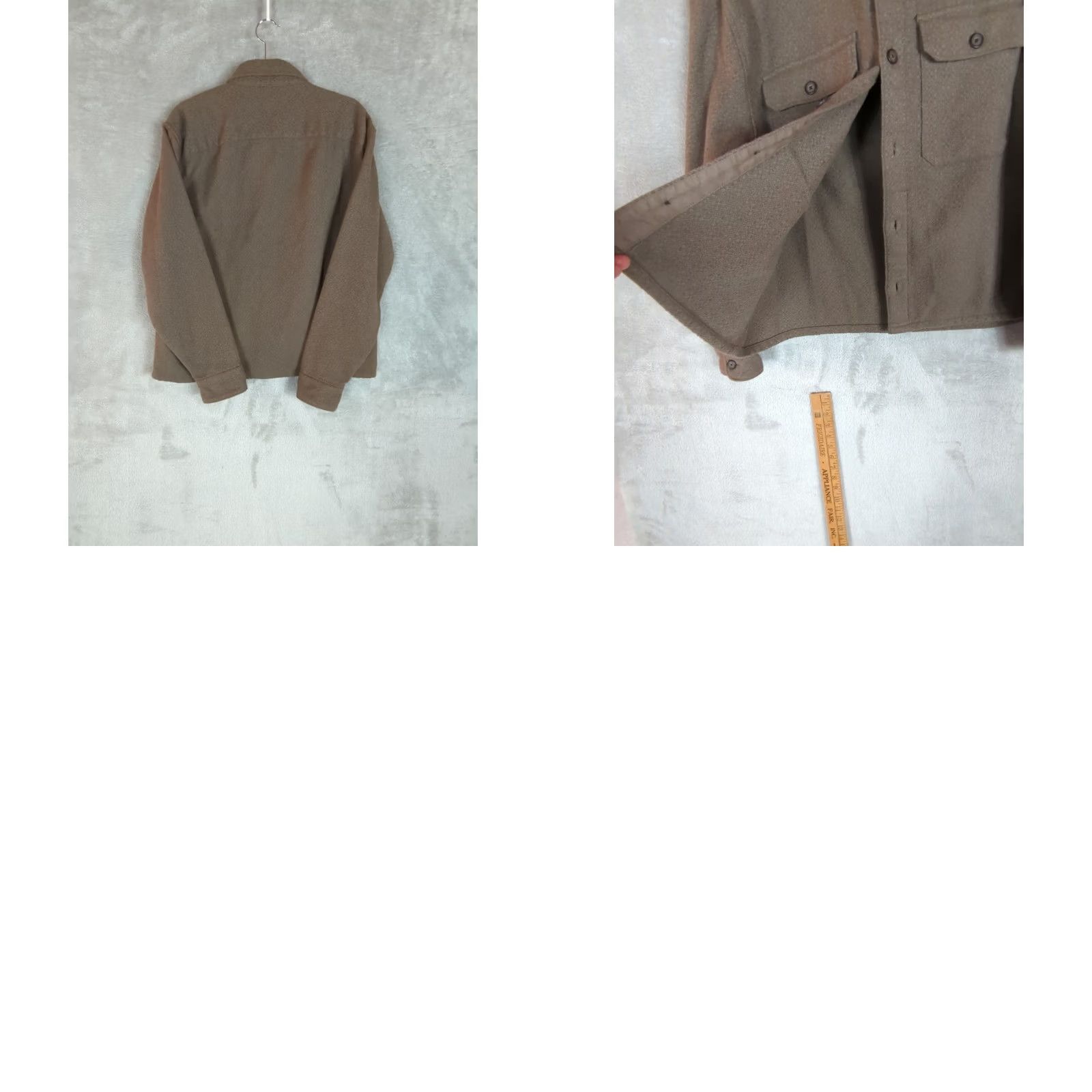 Abercrombie & Fitch Abercrombie & Fitch Shacket Mens Green Medium Weight Utility Style Button-Up Jacket Pocketed Size US M / EU 48-50 / 2 - 9 Thumbnail