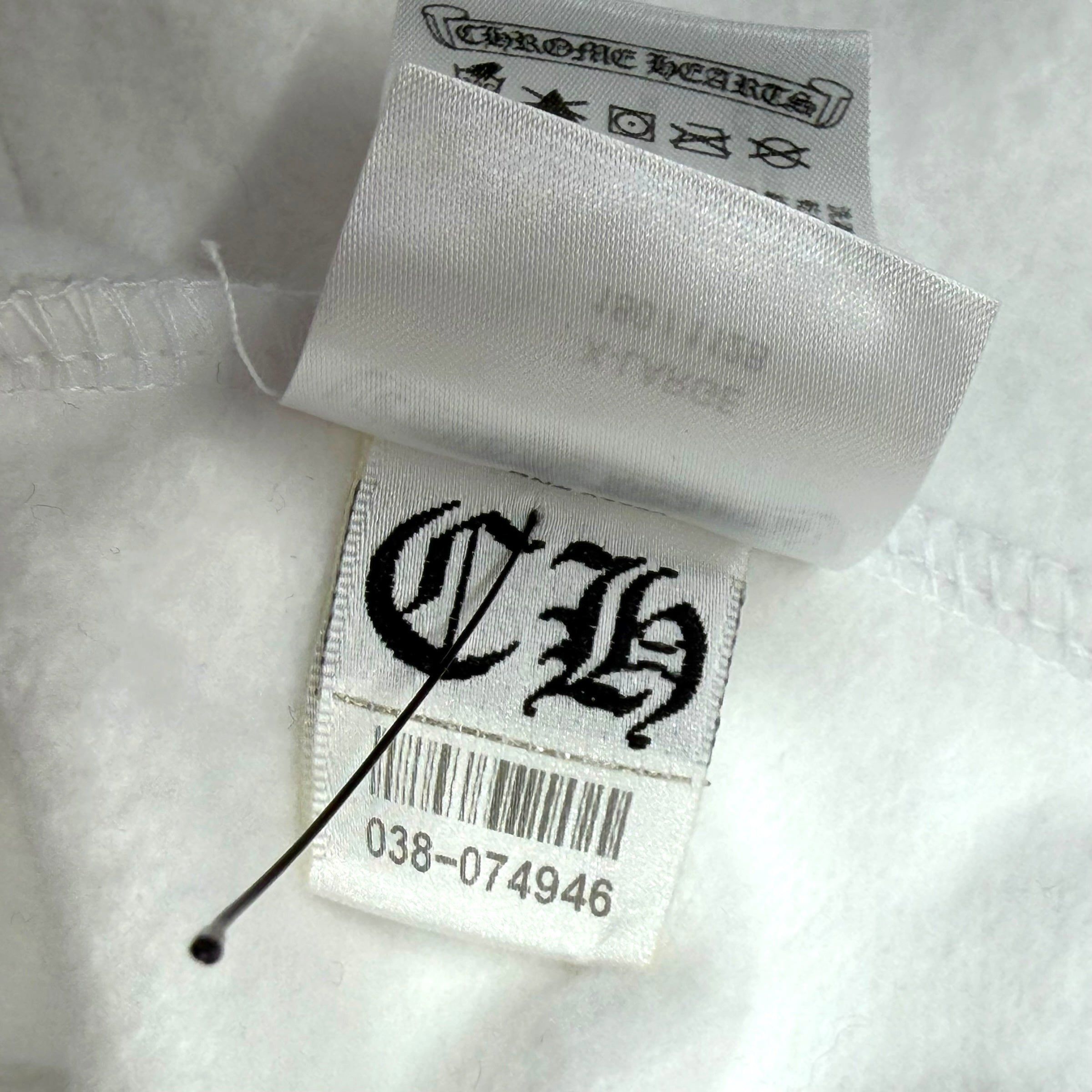 Chrome Hearts Chrome Hearts Vertical Zip Up White Hoodie XL Size US XL / EU 56 / 4 - 7 Thumbnail