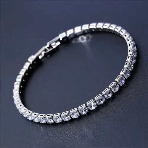 Jewelry Etsuko x Katou Cubic Zirconia Crystal Tennis Bracelets Size ONE SIZE - 2 Thumbnail