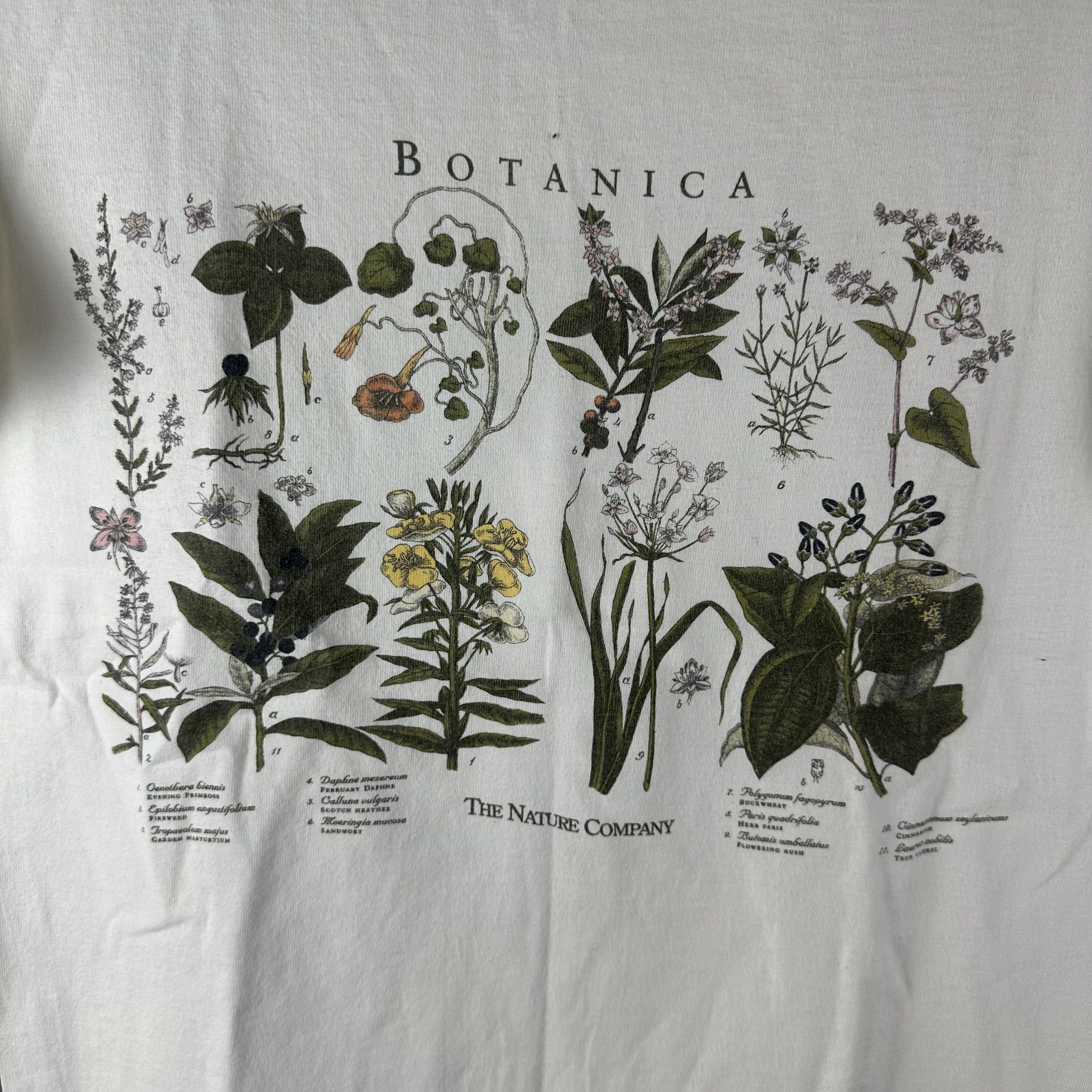 Vintage ​​​​90s Botanica The Nature Company Flower Nature Art Tee Size US S / EU 44-46 / 1 - 2 Thumbnail