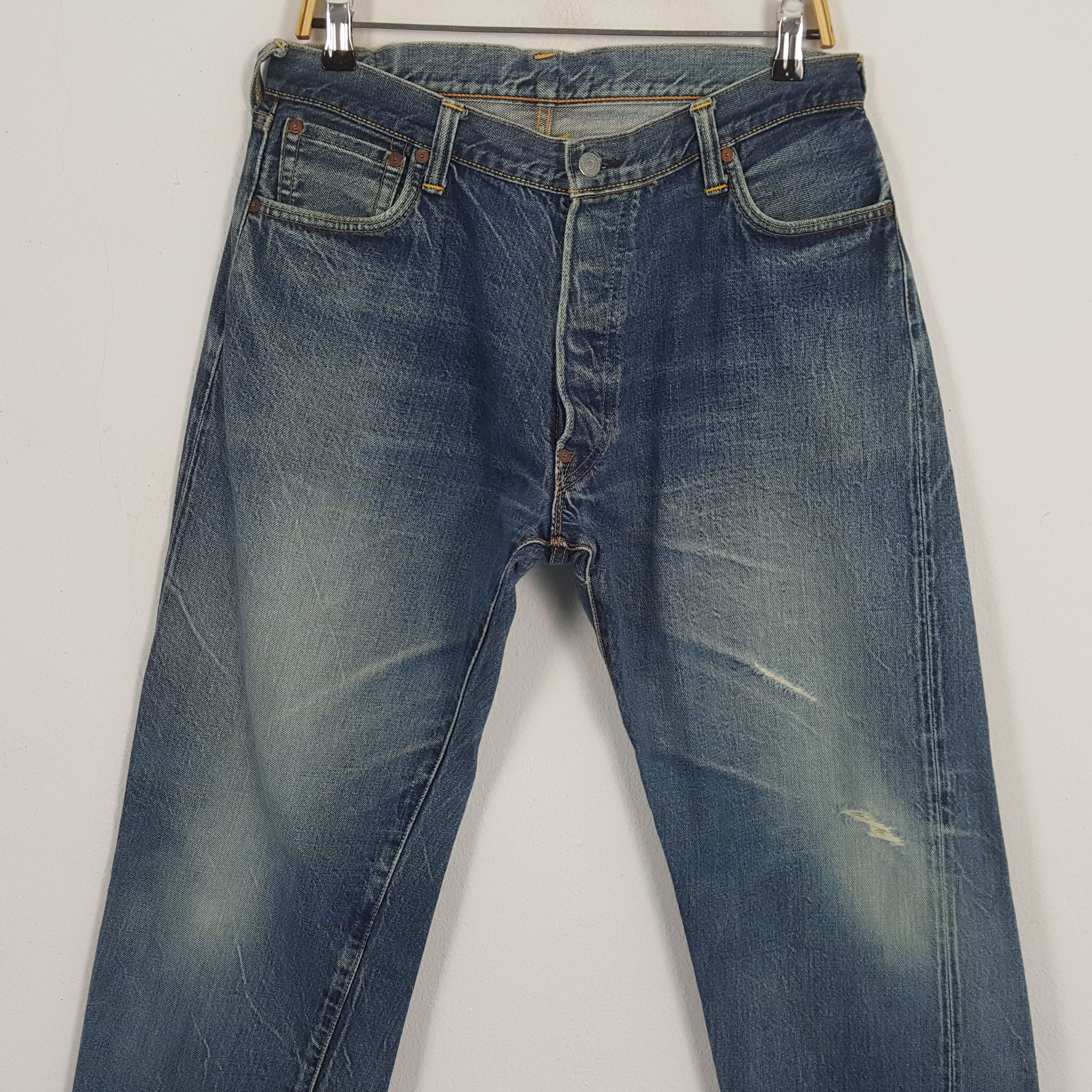 Evisu × Japanese Brand × Vintage Vintage EVISU Japanese Brand Daicock Custom Distressed Jean Size US 32 / EU 48 - 5 Thumbnail
