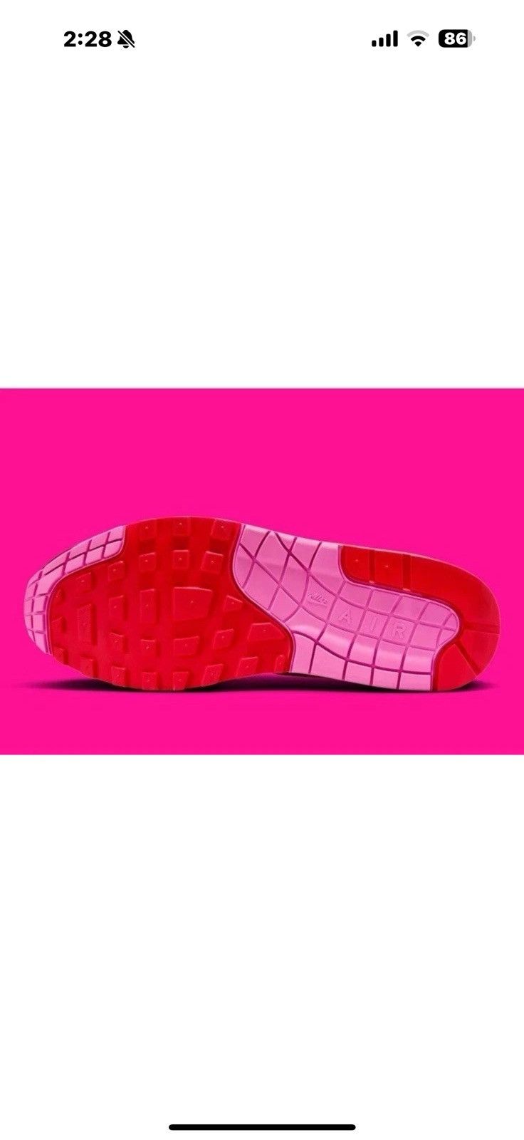 Nike Nike Air Max 1 'Valentine's Day' Pink Red HV2301-600 Unisex Size US 12 / EU 45 - 8 Thumbnail