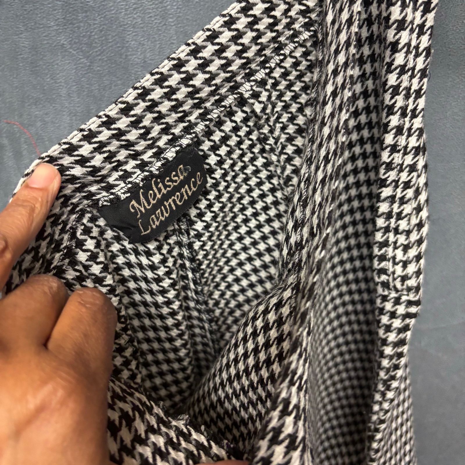 Other Vintage Melissa Lawrence Houndstooth Pantsuit Vest Set Size M / US 6-8 / IT 42-44 - 23 Thumbnail