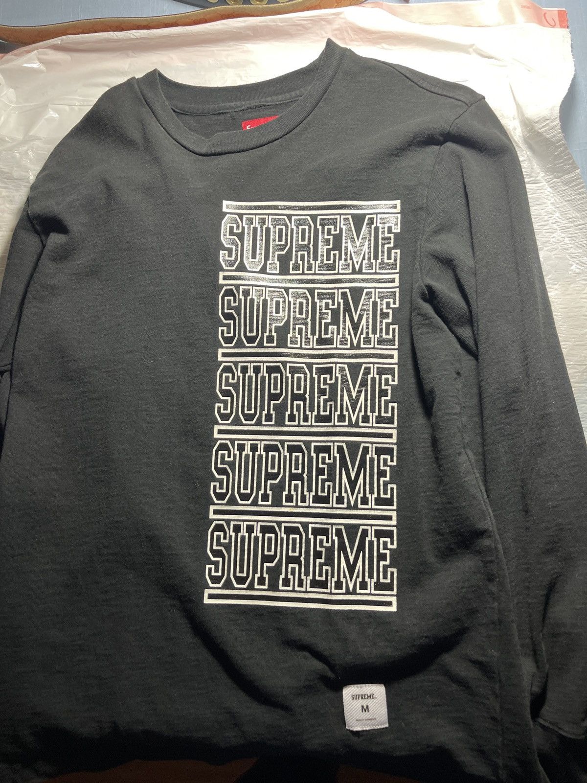 Supreme Supreme stacked L/S top Size US M / EU 48-50 / 2 - 1 Thumbnail