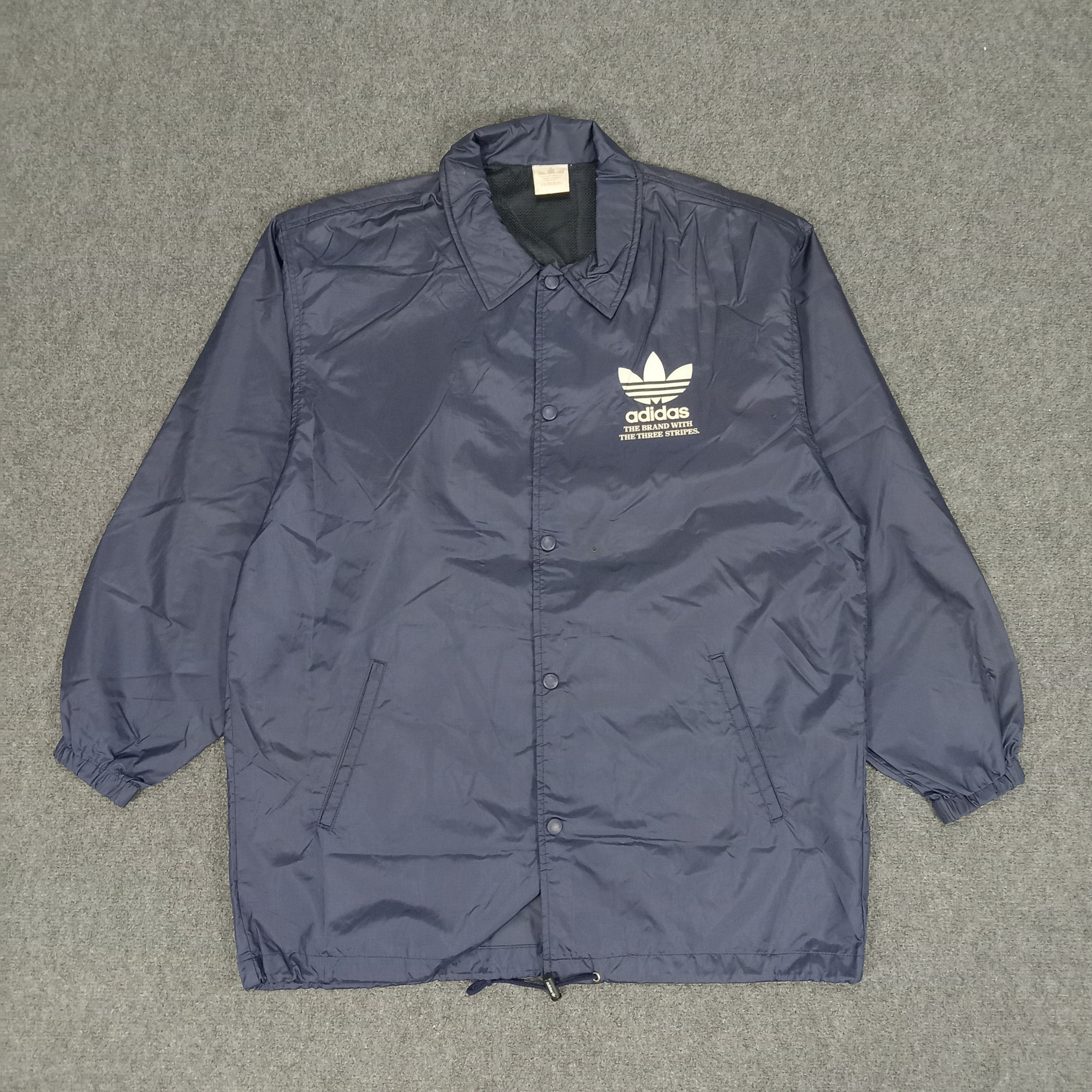 Adidas × Vintage Adidas Sportwear Style Big Logo Windbreaker Jacket Size US XL / EU 56 / 4 - 4 Thumbnail