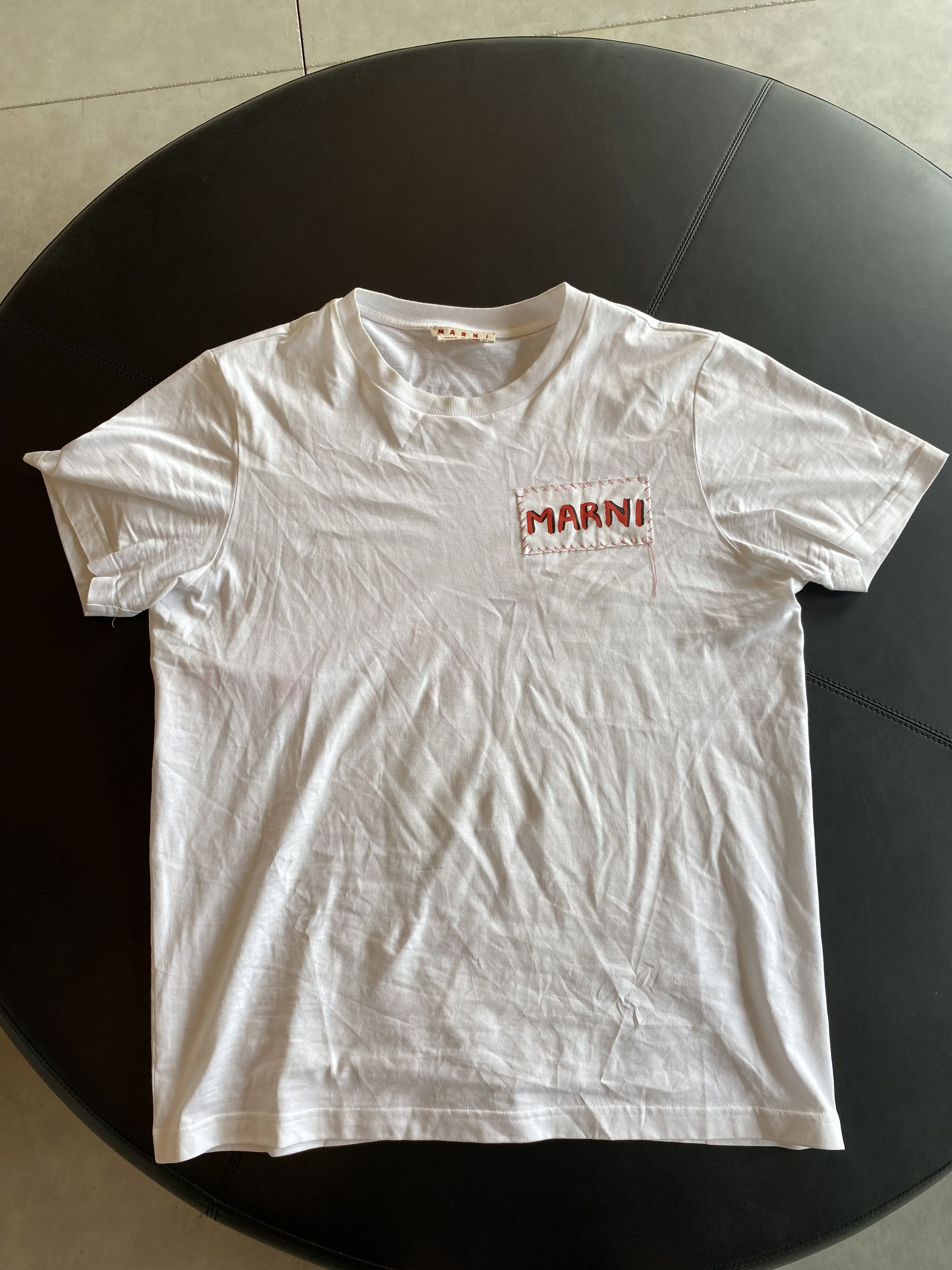 Marni Marni Stitched Logo Tee Size US M / EU 48-50 / 2 - 1 Thumbnail