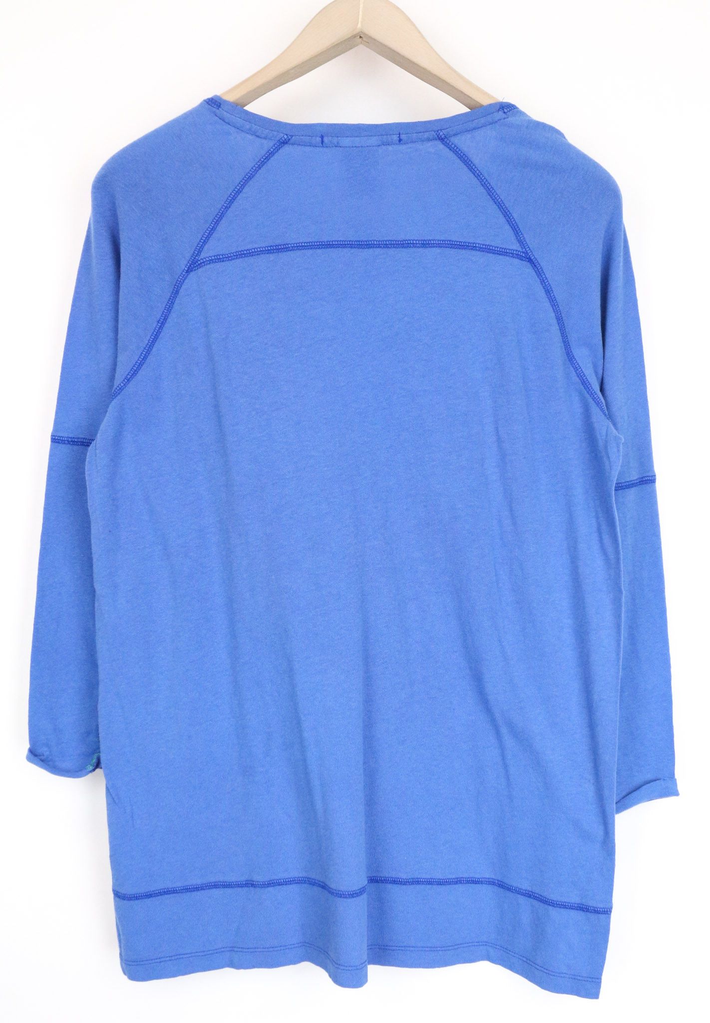 Scotch & Soda AMS BLAUW S/M Blue 3/4 Sleeve Pocket T-Shirt 75481 Size US S / EU 44-46 / 1 - 2 Thumbnail