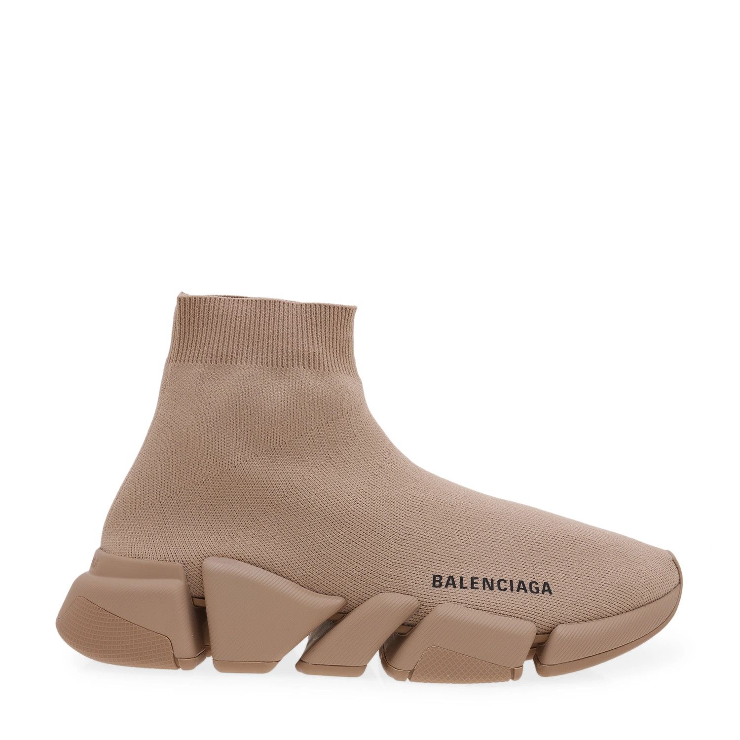 Balenciaga o1w1db10326 Speed 2.0 Recycled Knit Sneakers in Beige Size US 11 / IT 41 - 1 Thumbnail