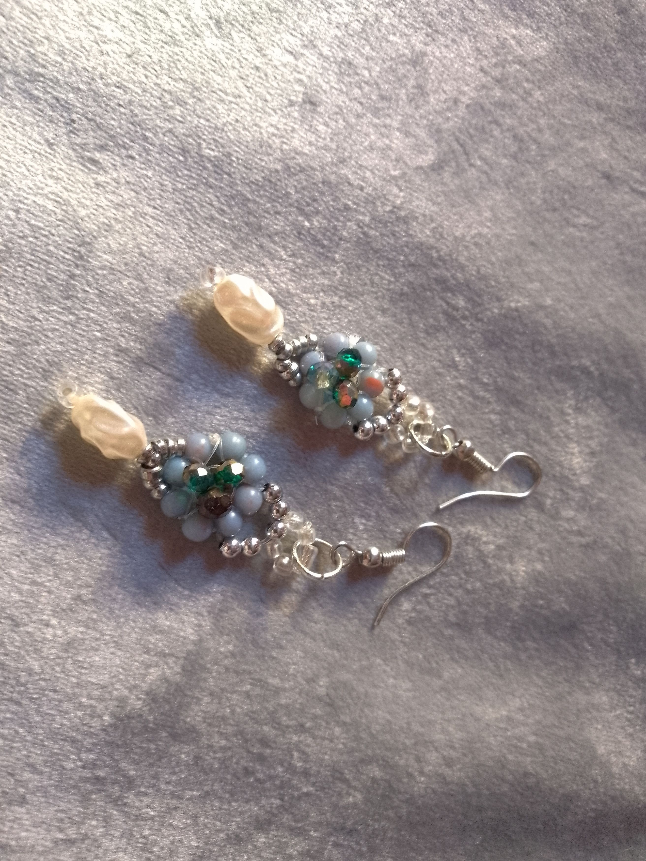 Handmade Necklace Elegant Vintage Style Earrings Pearls. Size ONE SIZE - 10 Thumbnail