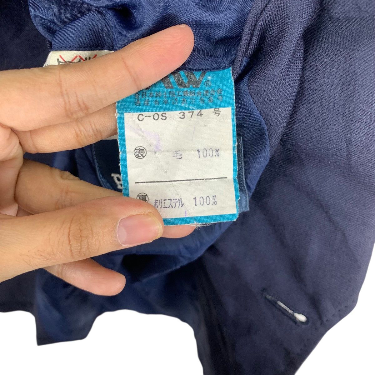Yohji Yamamoto Vintage YOHJI YAMAMOTO DURBAN x PIATTELLI Wool Blazer Coat Size 42R - 13 Thumbnail