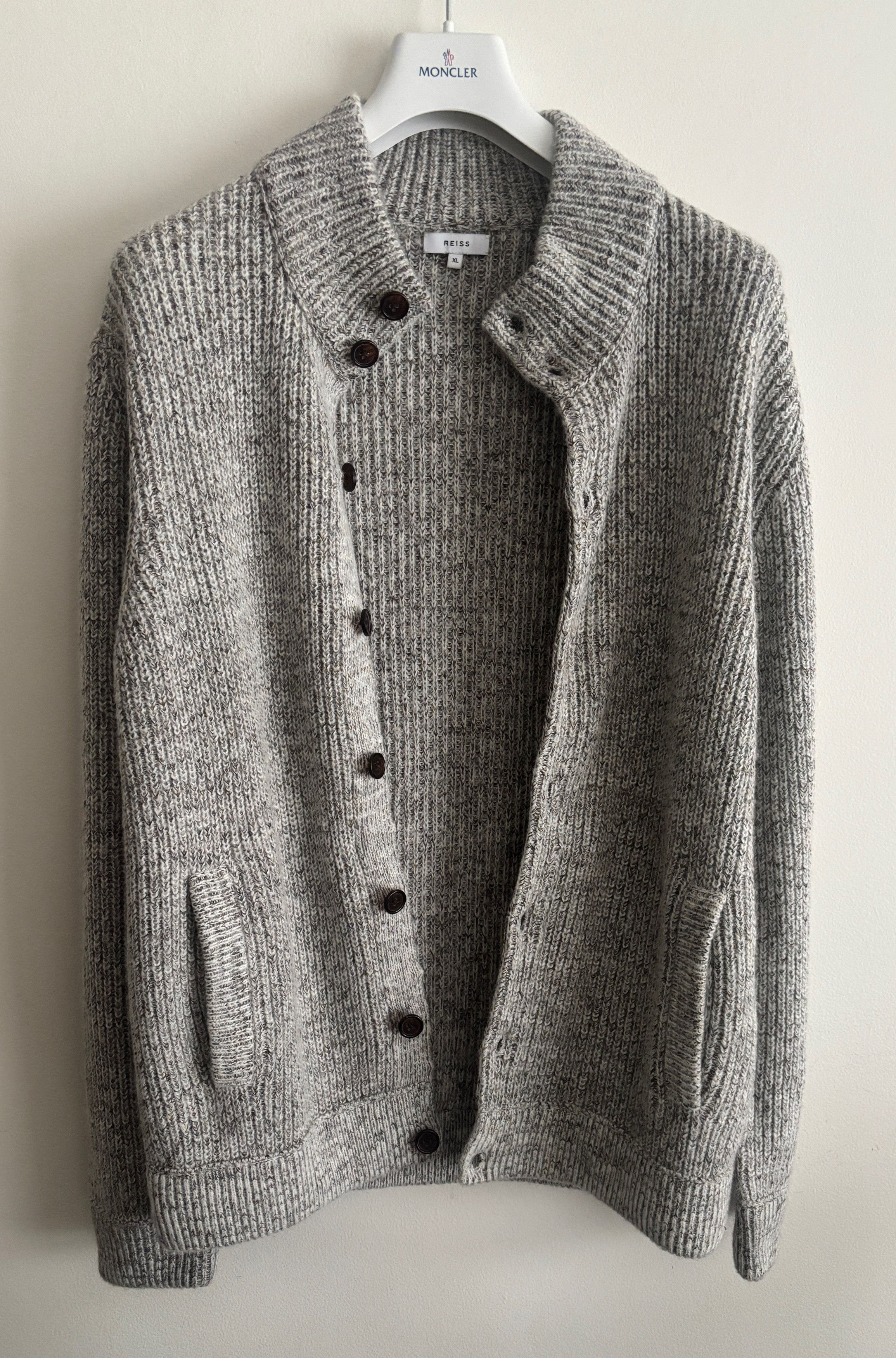 Reiss $225 Wool Cotton Mohair Cardigan Sweater (Valstarino) L- XL Size US XL / EU 56 / 4 - 2 Thumbnail