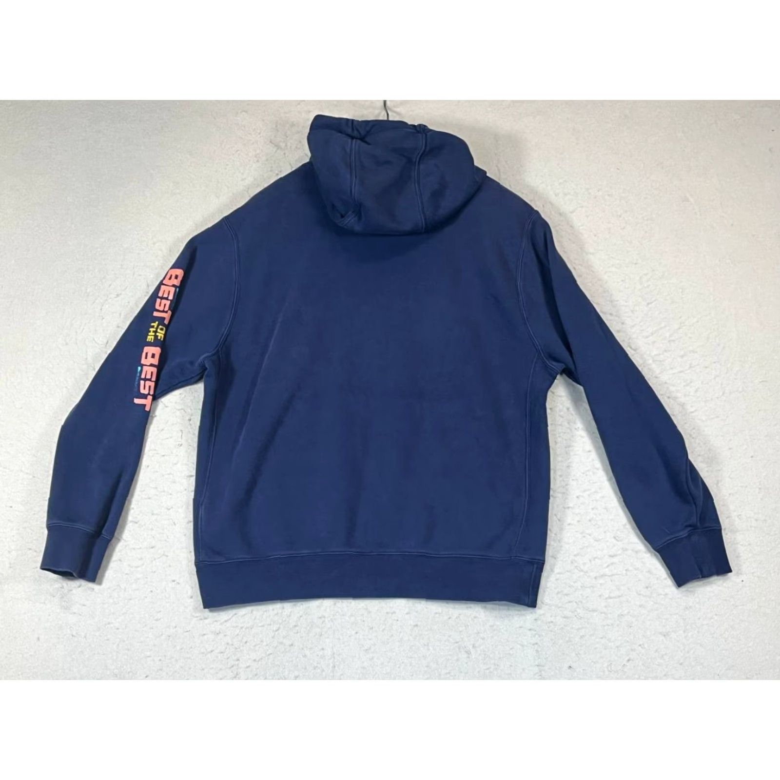 Nike Nike Nike Sportswear Hoodie Pullover Mens L Blue Pocket Drawstrings Fleece Cotton Blend Size US L / EU 52-54 / 3 - 2 Thumbnail