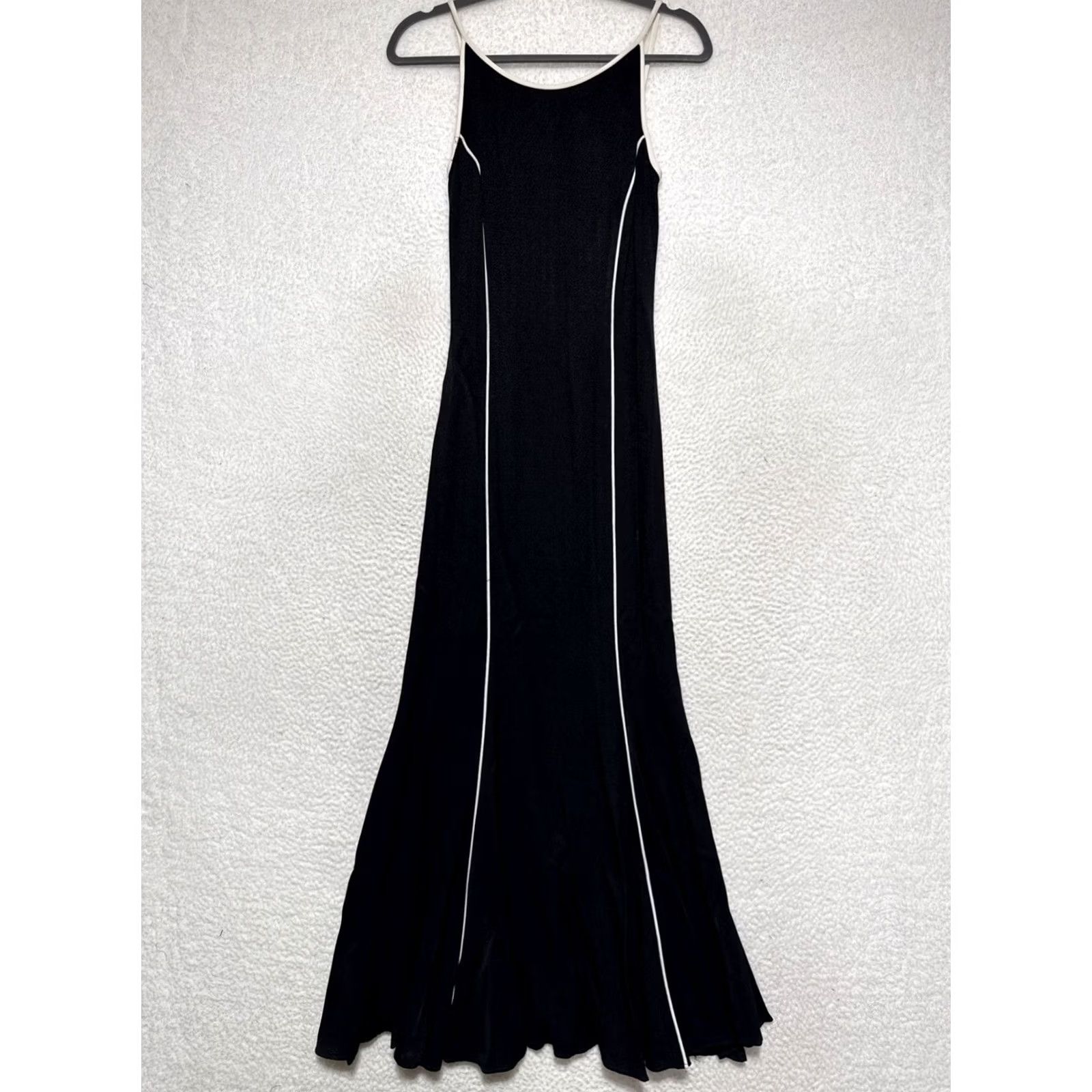 Jessica McClintock VINTAGE Jessica McClintock Gunne Sax Mermaid Evening gown 90s Black Rayon 5/6 Women Girls Mens? Size S / US 4 / IT 40 - 2 Thumbnail