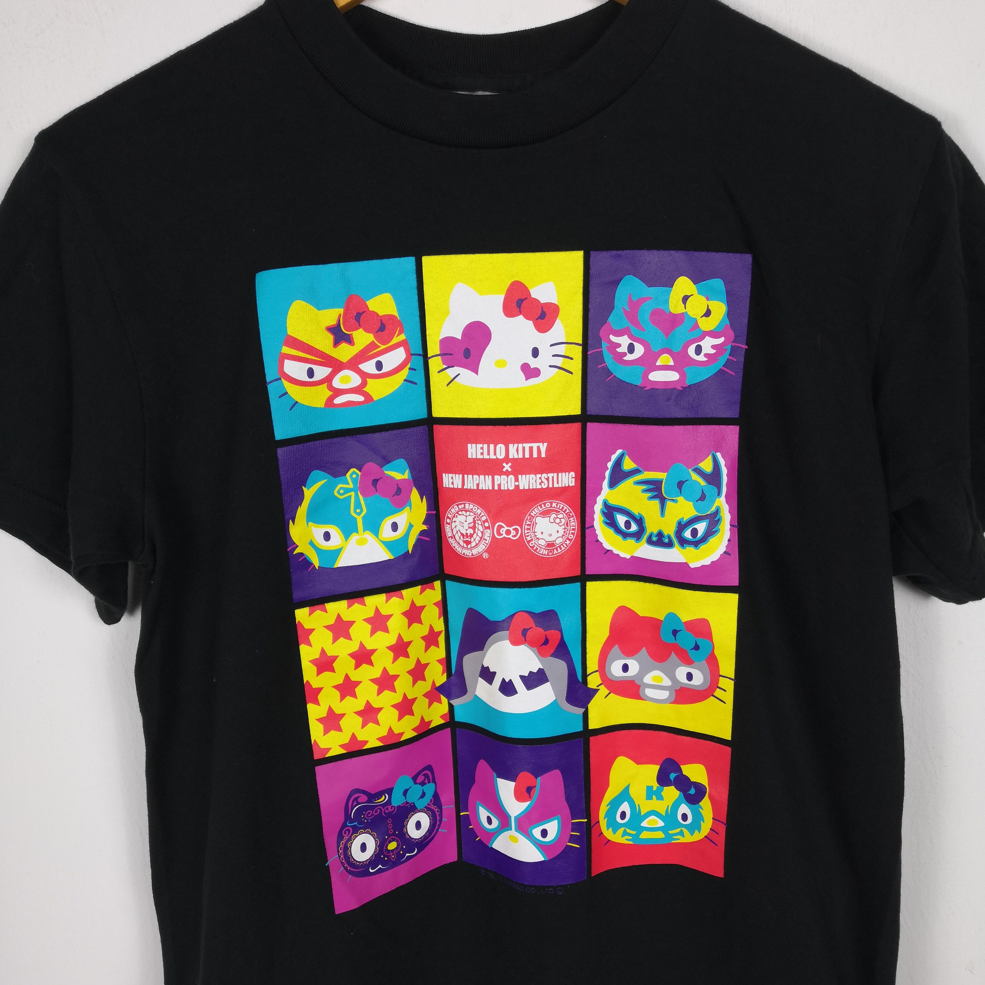 Anime Hello Kitty X New Japan Pro Wrestling T-shirt Crewneck Tee Size XS / US 0-2 / IT 36-38 - 2 Thumbnail