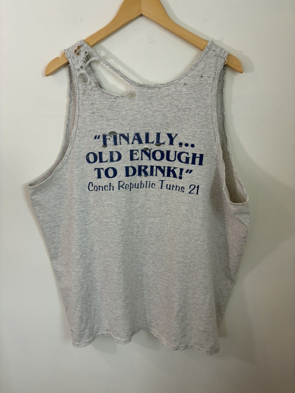 Vintage Thrashed Faded Beach Summer Oversized Tank Top Size US XXL / EU 58 / 5 - 4 Thumbnail