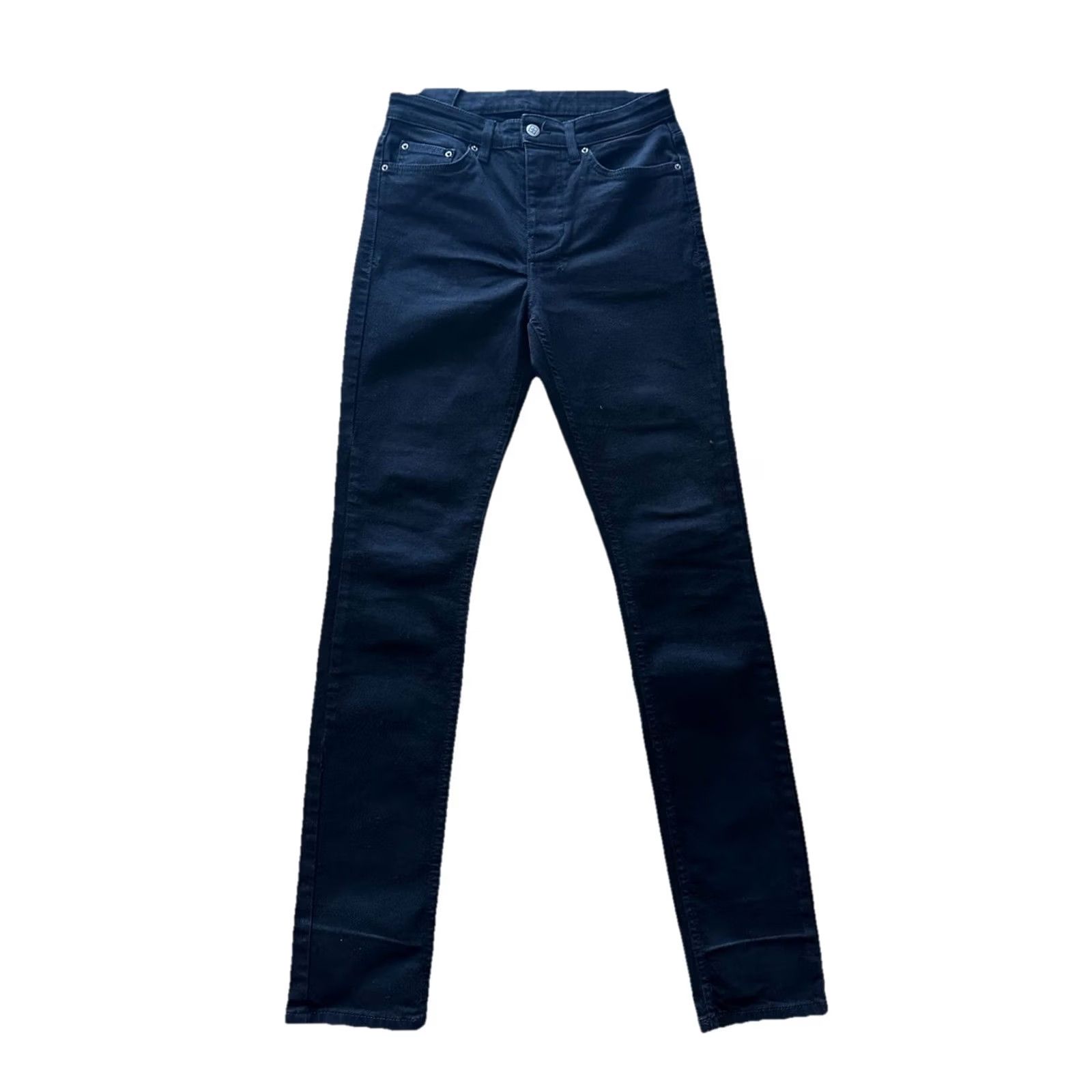 Ksubi Ksubi Jeans Skinny Men 30 Black Denim 5-Pocket Mid Rise 32.5 Inseam Button Waist 15” Size US 30 / EU 46 - 4 Thumbnail
