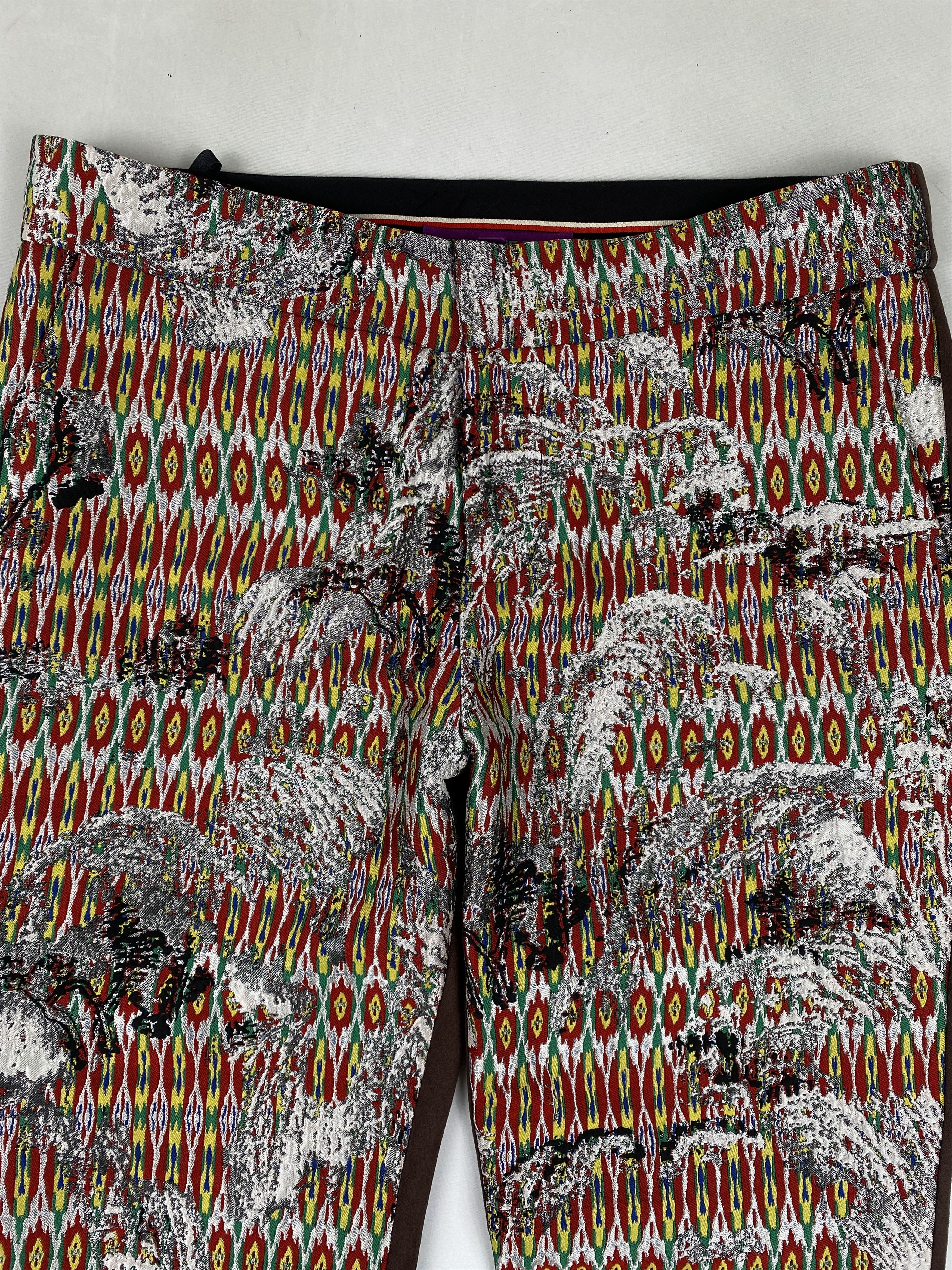 Vivienne Tam Weave Pattern Bootcut Pants Size 30" / US 8 / IT 44 - 3 Thumbnail
