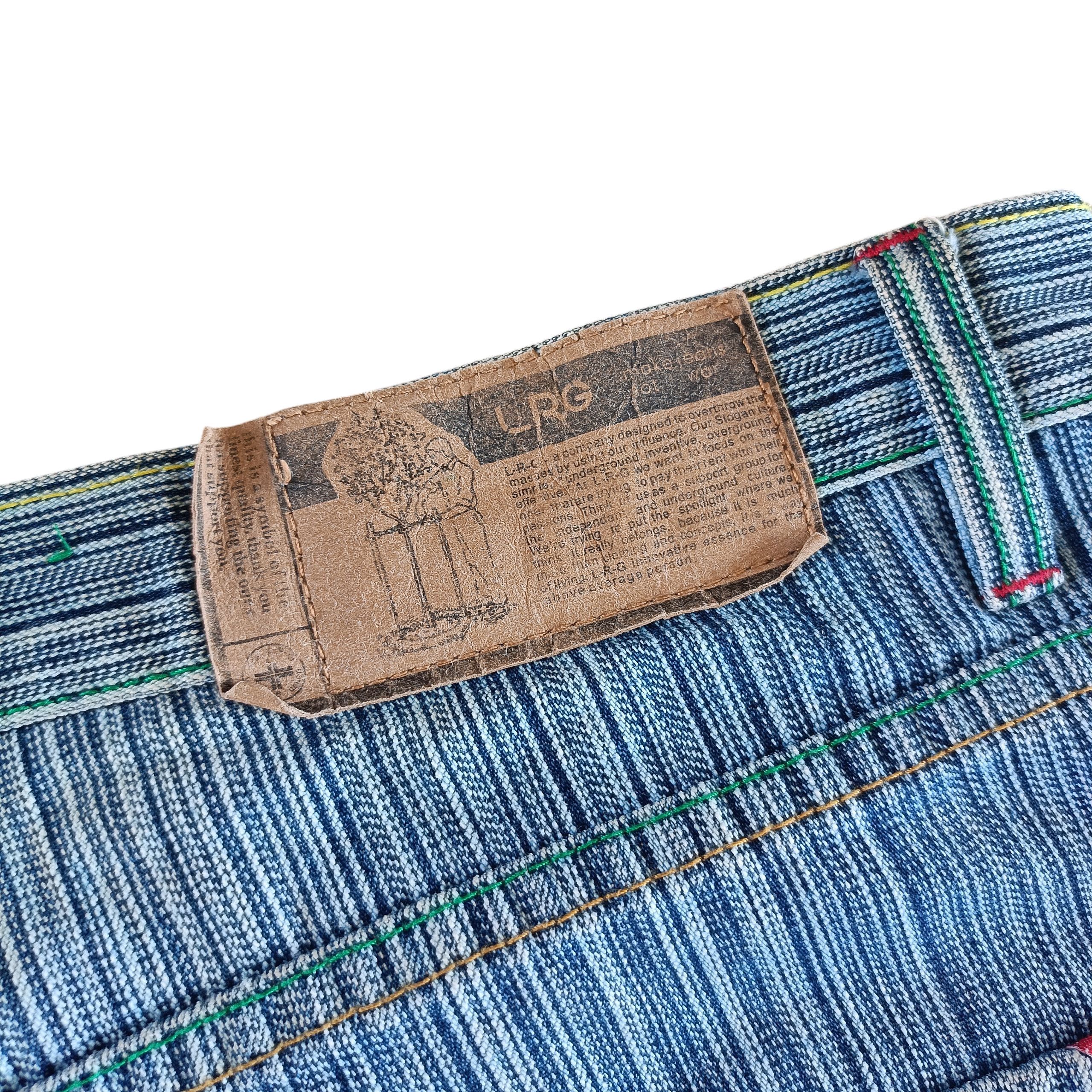 LRG LRG 'RASTA LION' HICKORY BAGGY JEANS Size US 37 - 8 Thumbnail