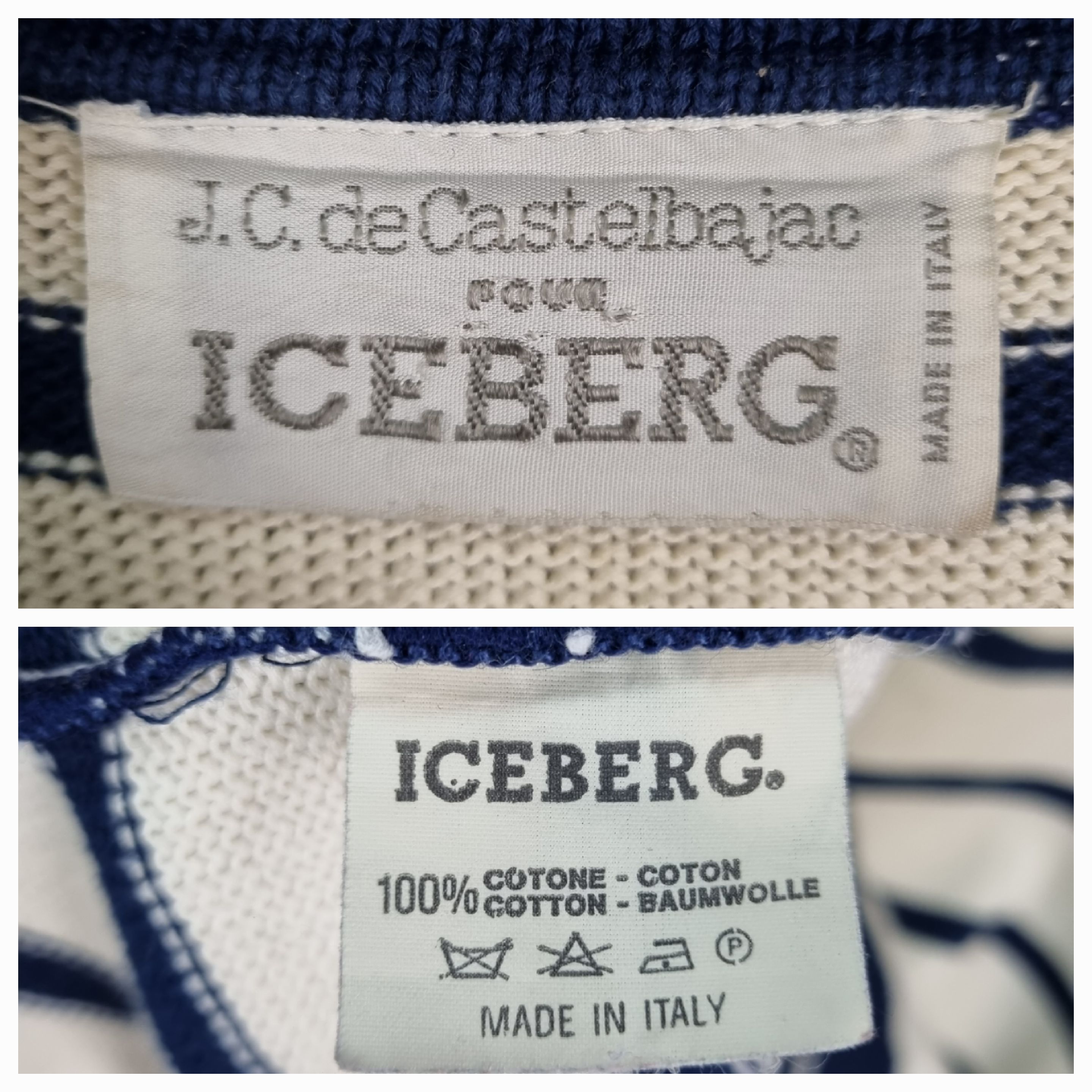 Iceberg × Jean Charles De Castelbajac Striped Castelbajac pour Iceberg Knitted Sweater Size US L / EU 52-54 / 3 - 12 Thumbnail