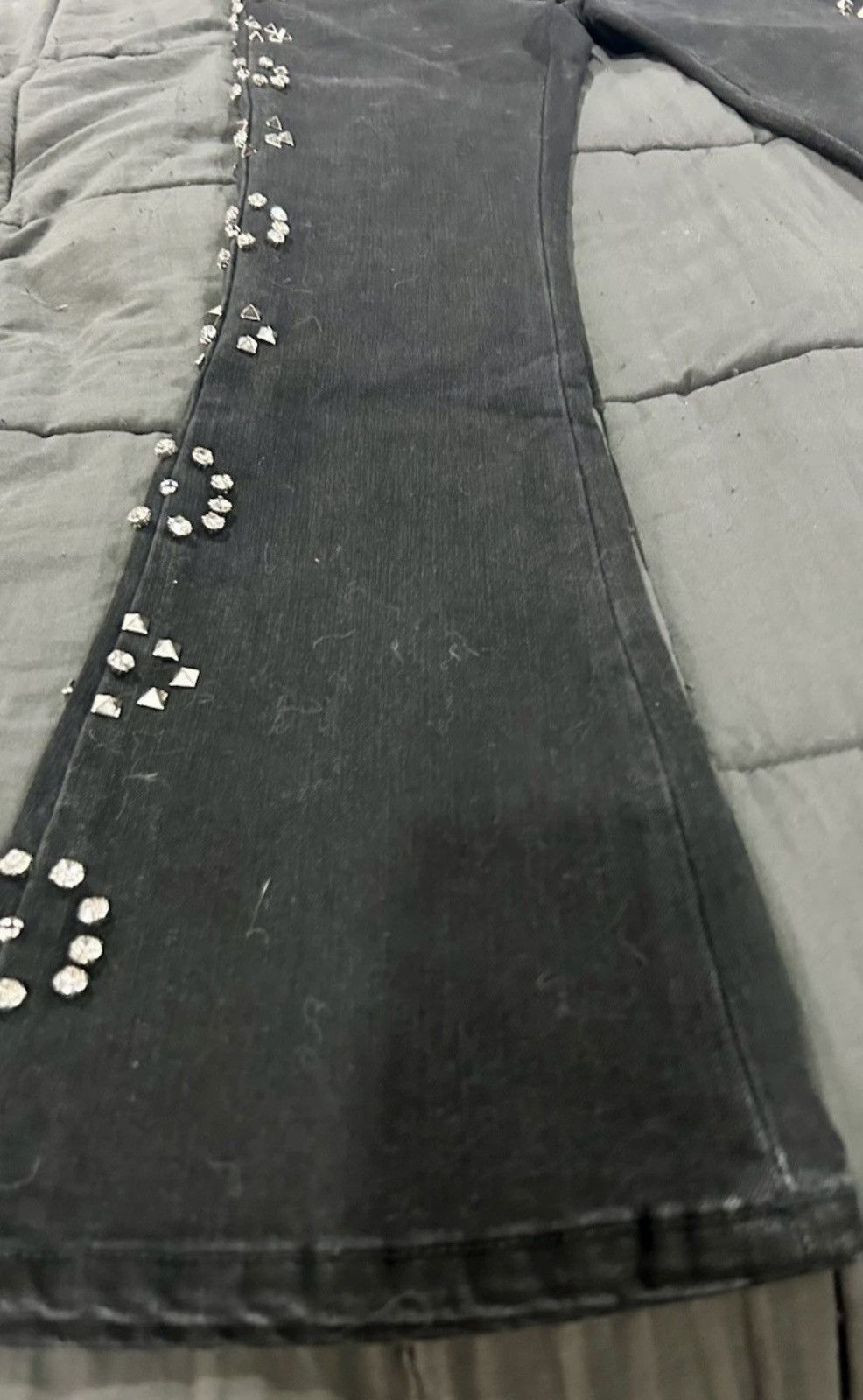 Other Paper Money "Ric Flare" Studded Black Flare Jeans – size 32 Size US 32 / EU 48 - 5 Thumbnail