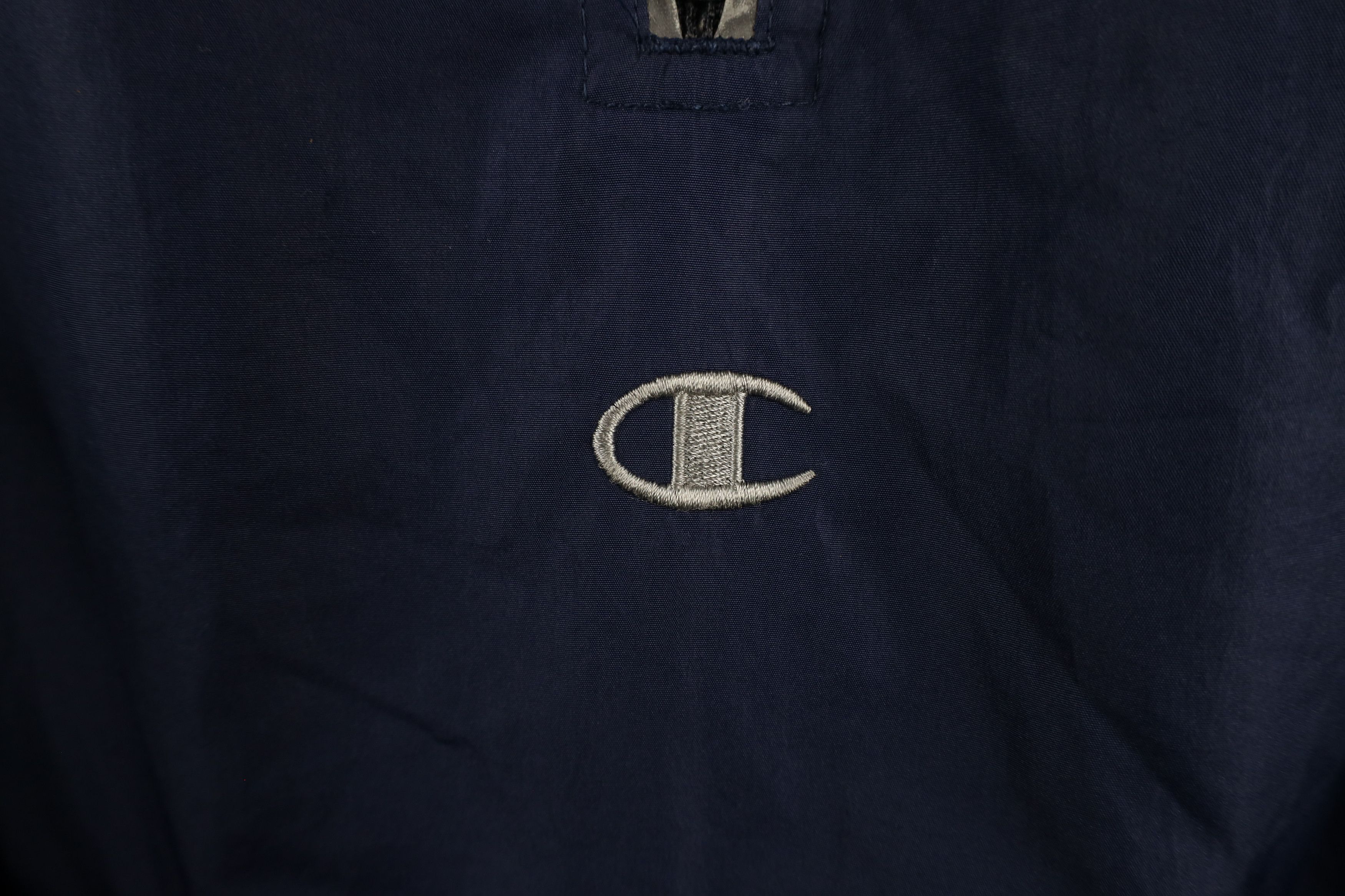 Champion × Vintage Vintage 90s Champion Reflective Hooded Anorak Jacket Size US XL / EU 56 / 4 - 4 Thumbnail