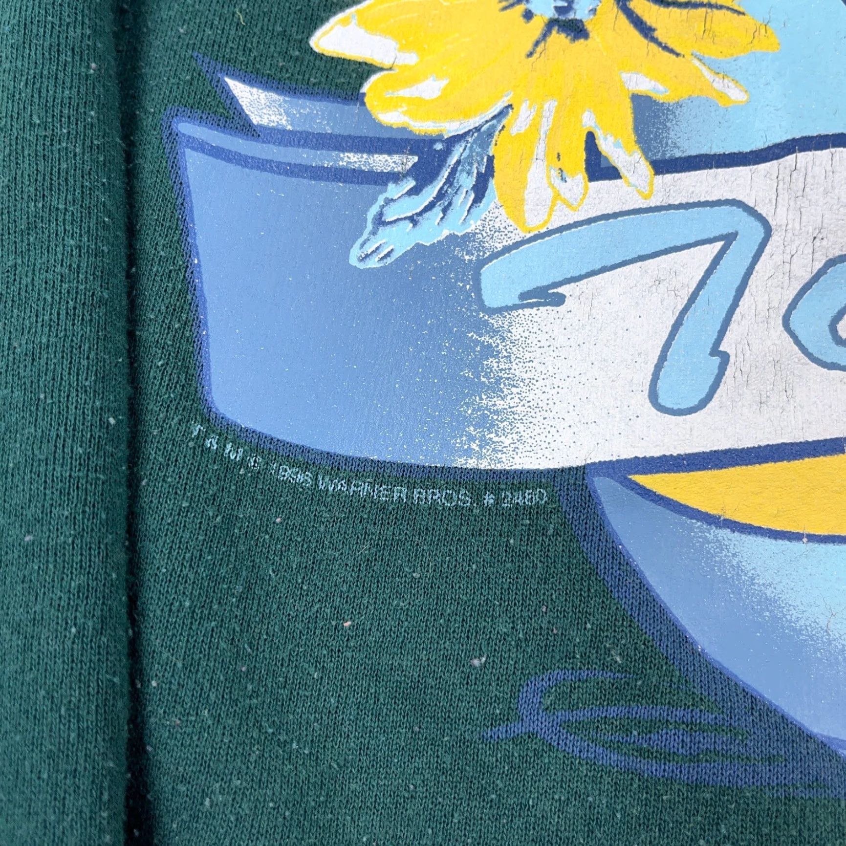 Vintage VINTAGE Looney Tunes Sweatshirt Women 2XL Green Tweety Bird Logo Graphic Print Sweatshirt Size XXL / US 16-18 / IT 52-54 - 4 Thumbnail