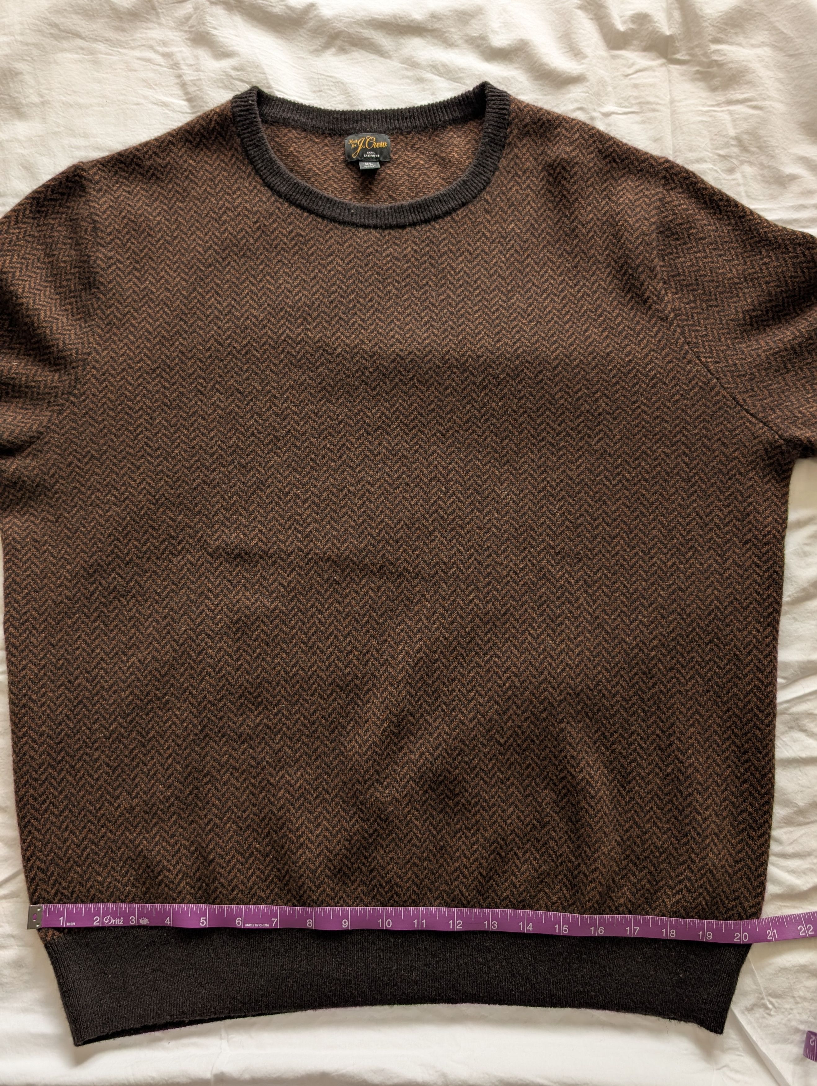 J.Crew Jcrew cashmere Houndstooth Sweater Size US XL / EU 56 / 4 - 4 Thumbnail