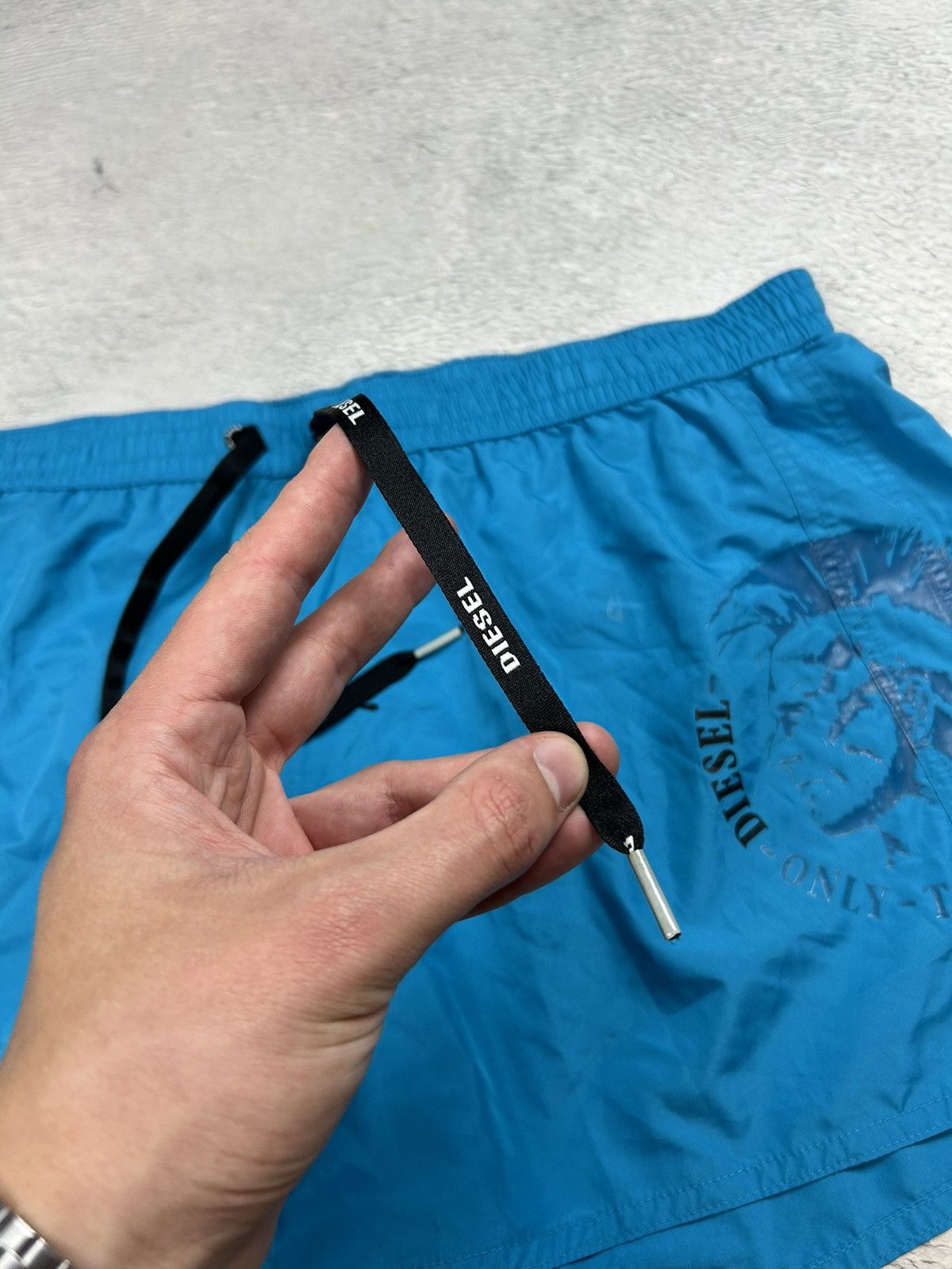 Diesel × Vintage Diesel shorts Nylon big logo parachute Swimming shorts Y2K Size US 36 / EU 52 - 5 Thumbnail