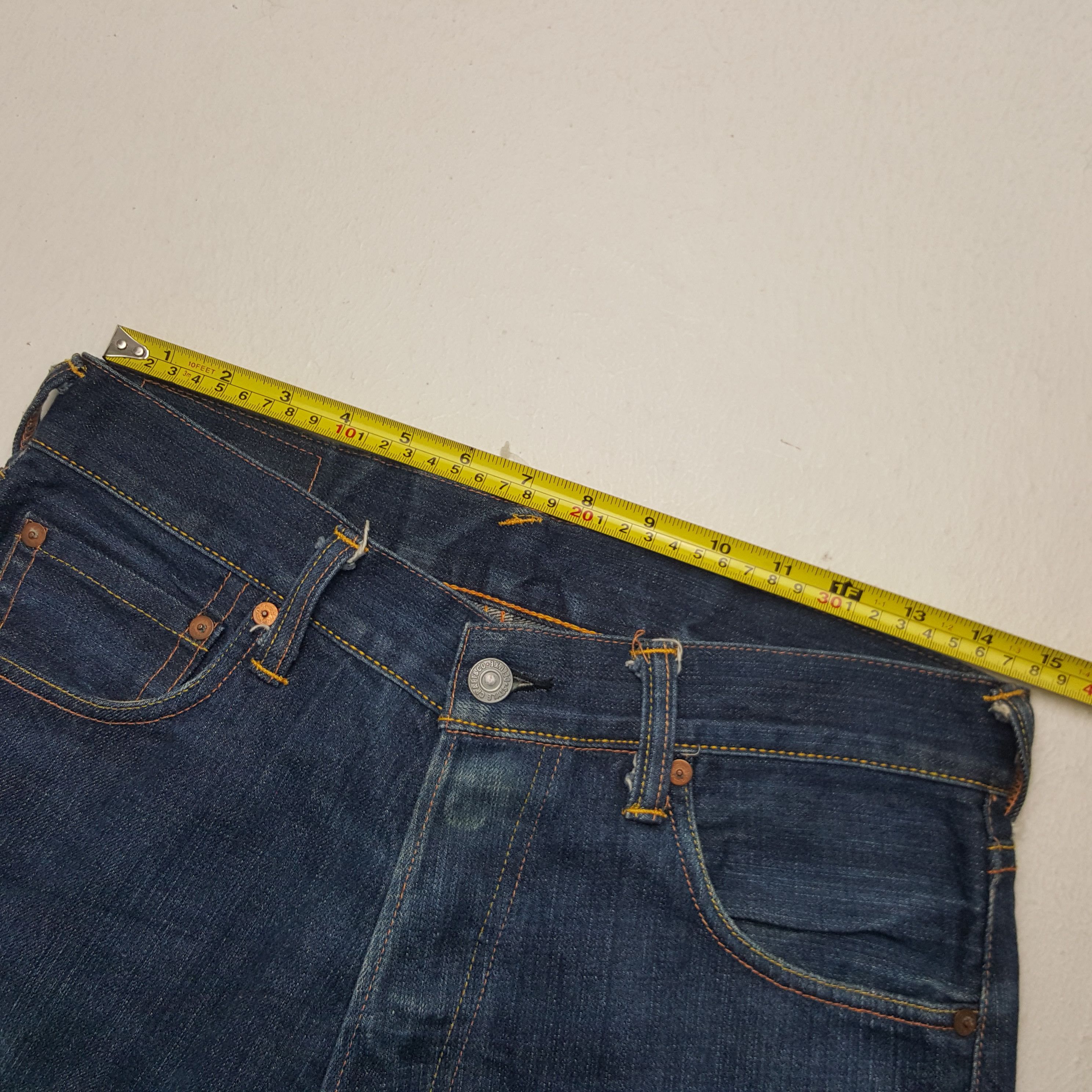 Evisu × Japanese Brand × Vintage Vintage Evisu Japanese Brand Daicock Custom Art Denim Jeans Size US 29 - 9 Thumbnail