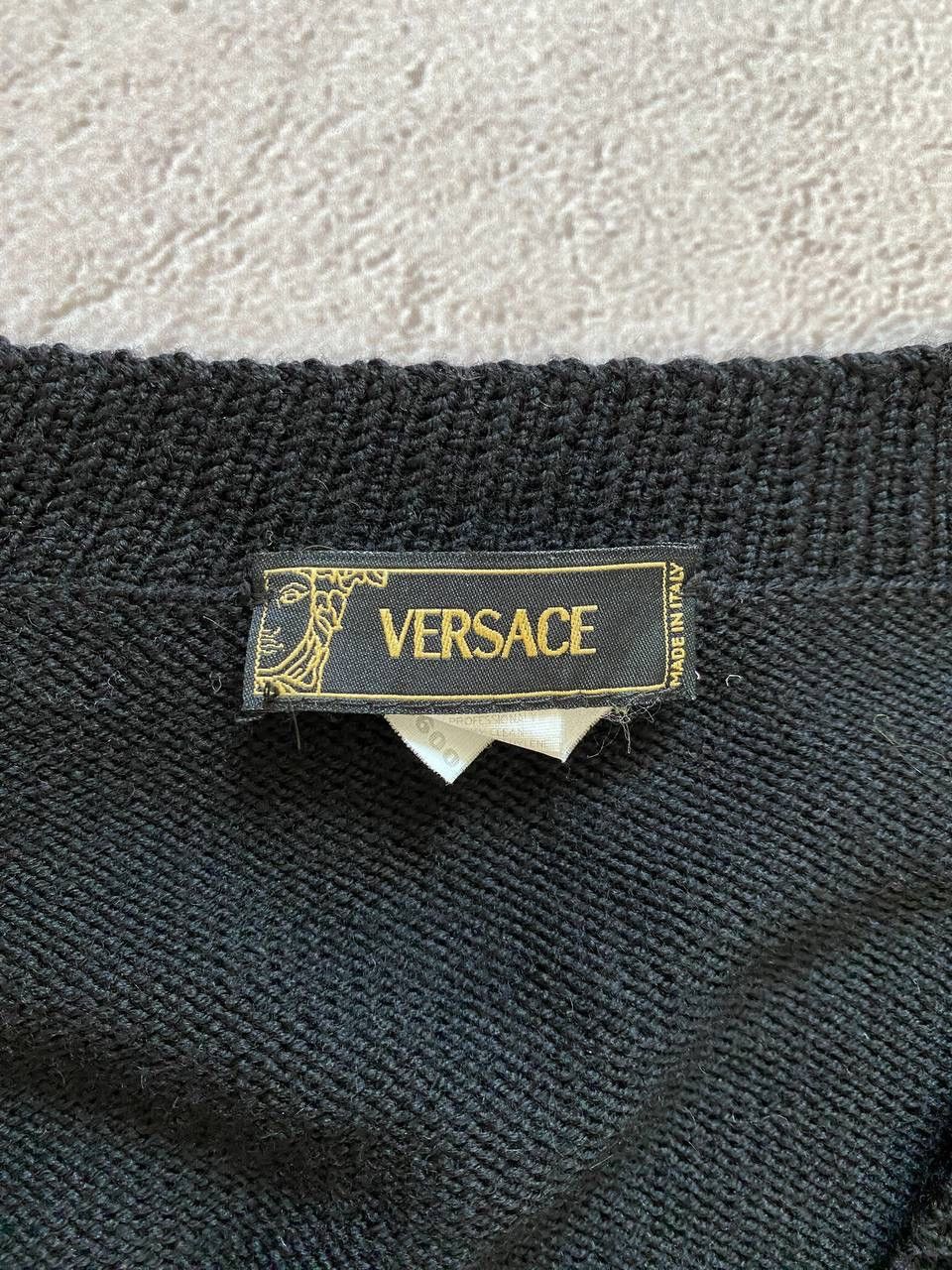 Versace × Vintage Vintage Gianni Versace distressed sweater Size US L / EU 52-54 / 3 - 6 Thumbnail