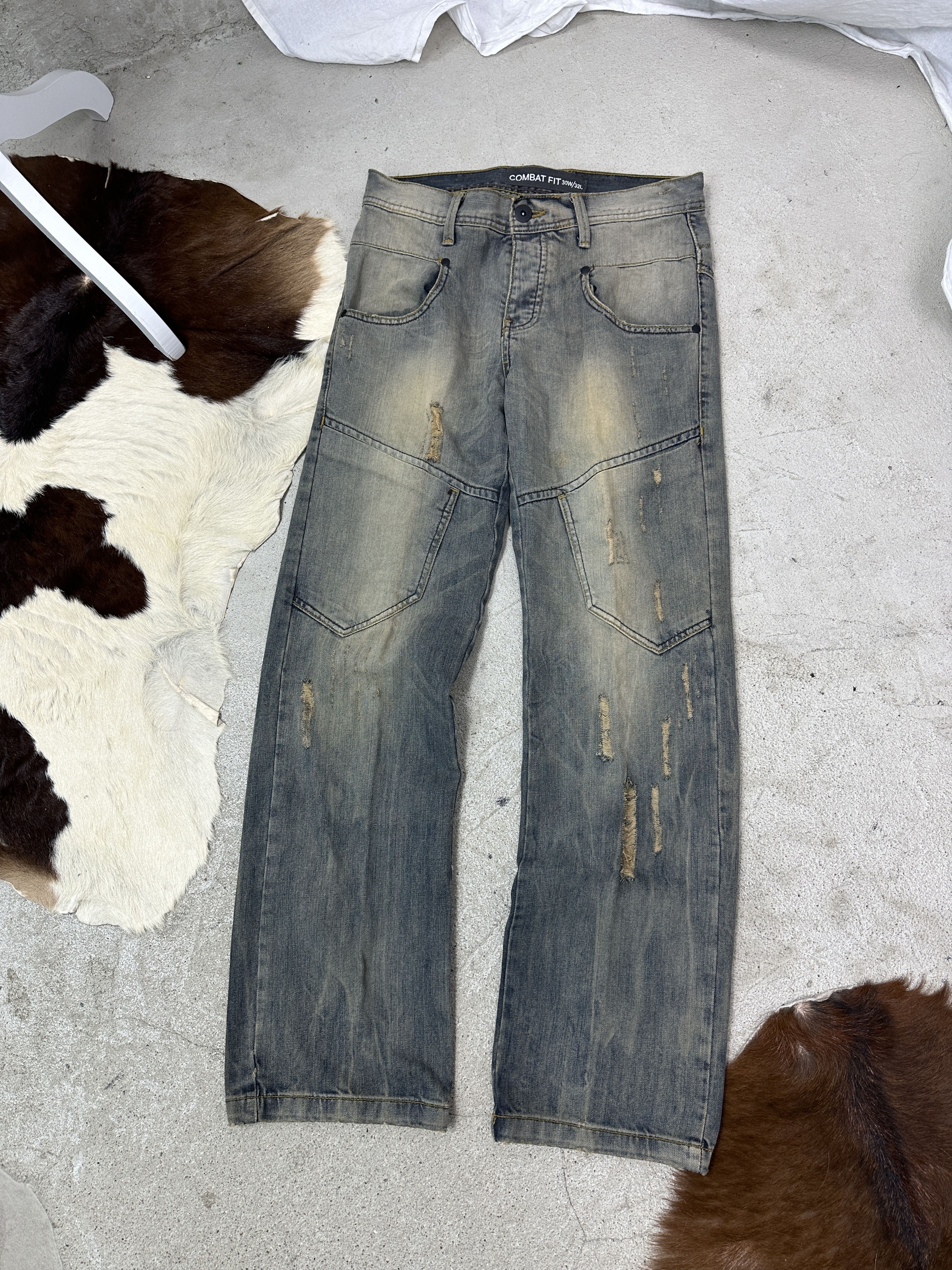 Vintage Vintage Denim Streetwear Baggy Rotten Green Jeans 00s Size US 30 / EU 46 - 6 Thumbnail