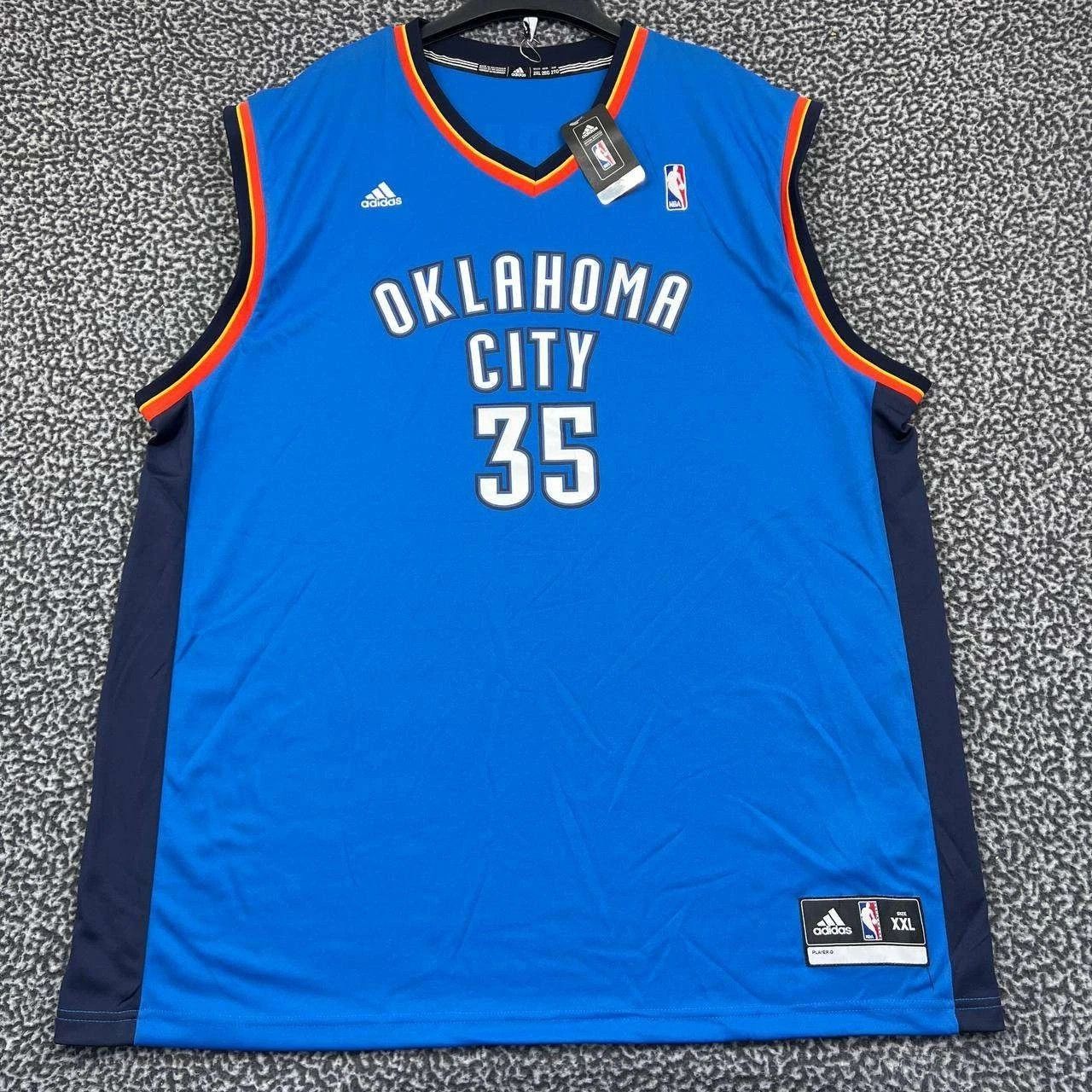 Adidas Oklahoma City Thunder Durant #35 Jersey Shirt Men NBA 2XL Size US XXL / EU 58 / 5 - 1 Thumbnail