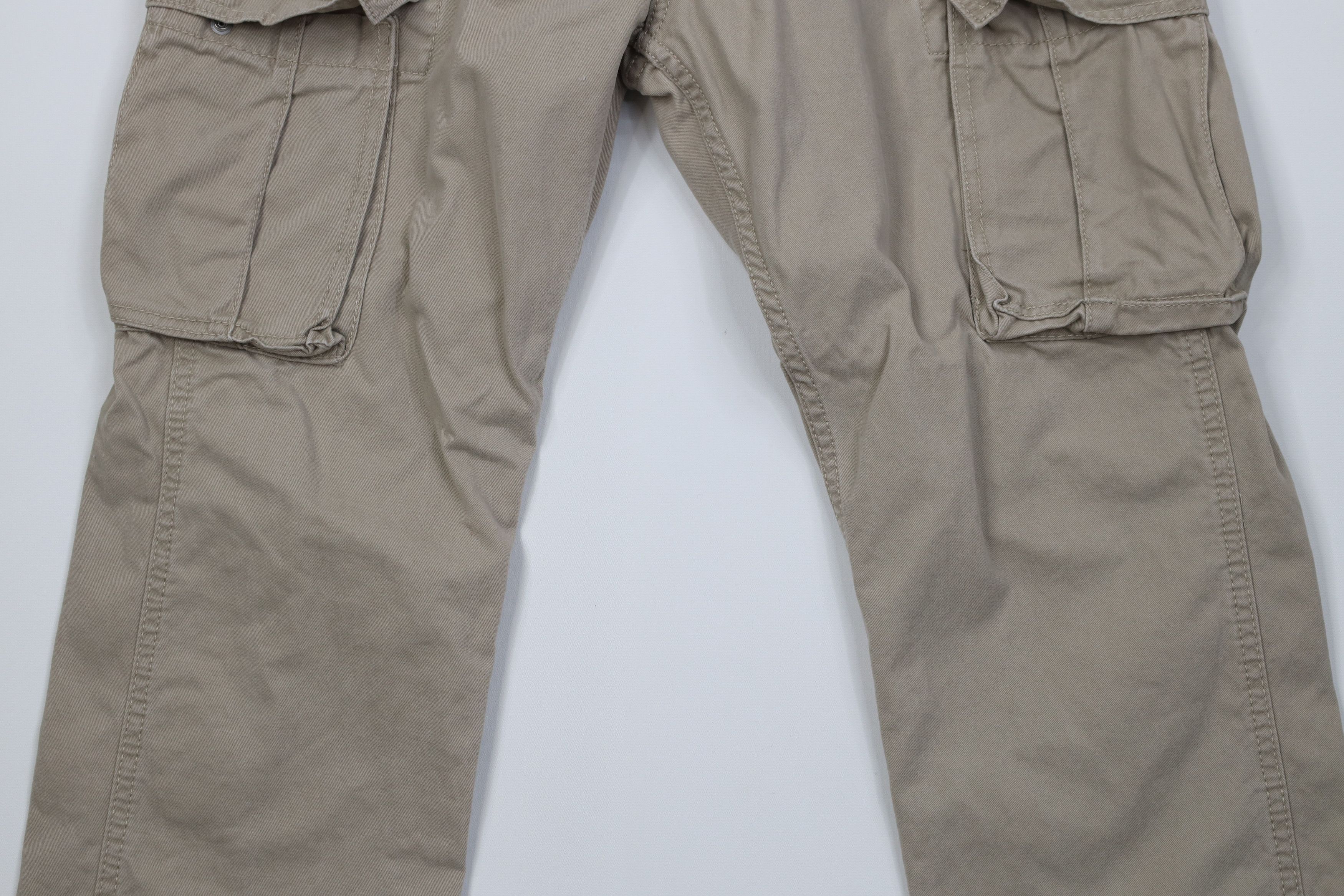 Levi's Vintage Y2K Levis Loose Wide Leg Cargo Pants Beige Cotton Size US 34 / EU 50 - 3 Thumbnail