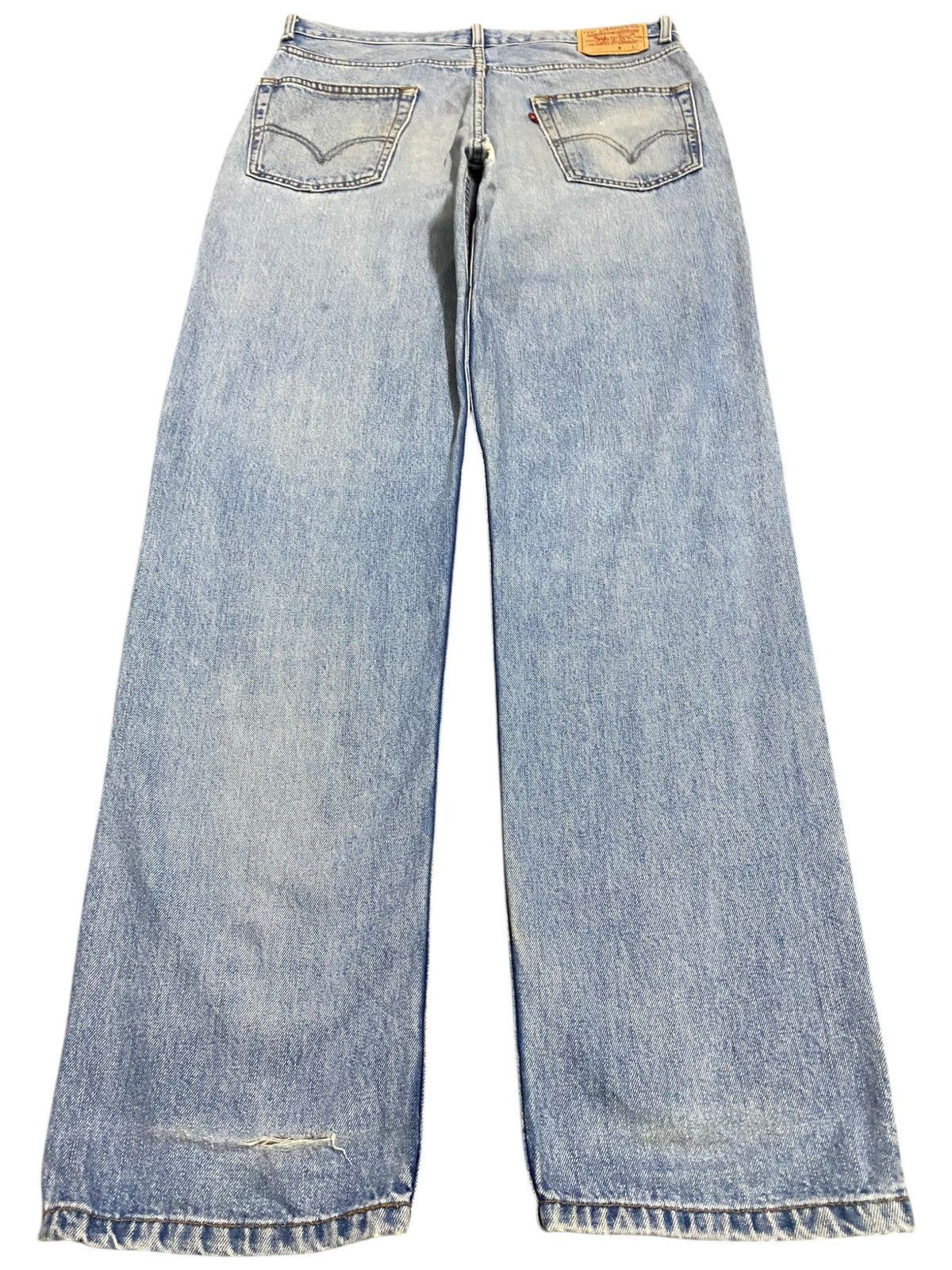 Levi's Vintage 1990 Levis550 Faded Wash Distressed Fit Jeans Size US 35 - 2 Thumbnail