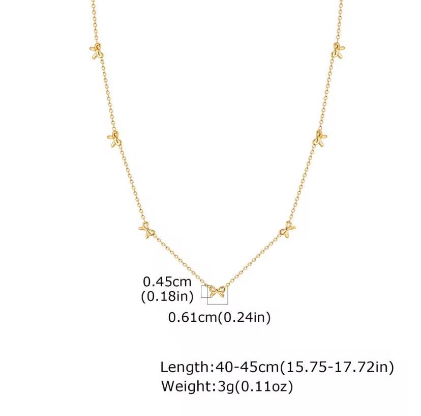 Other Dainty Bow Accessories Necklace Size ONE SIZE - 2 Thumbnail