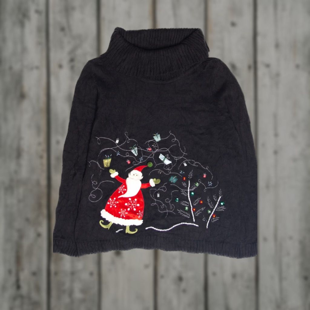 Vintage VINTAGE Black Ugly Christmas Pullover Shirt XL Womens Mens Large Christopher & Banks Pullover Christmas 63007 Size L / US 10 / IT 46 - 1 Preview
