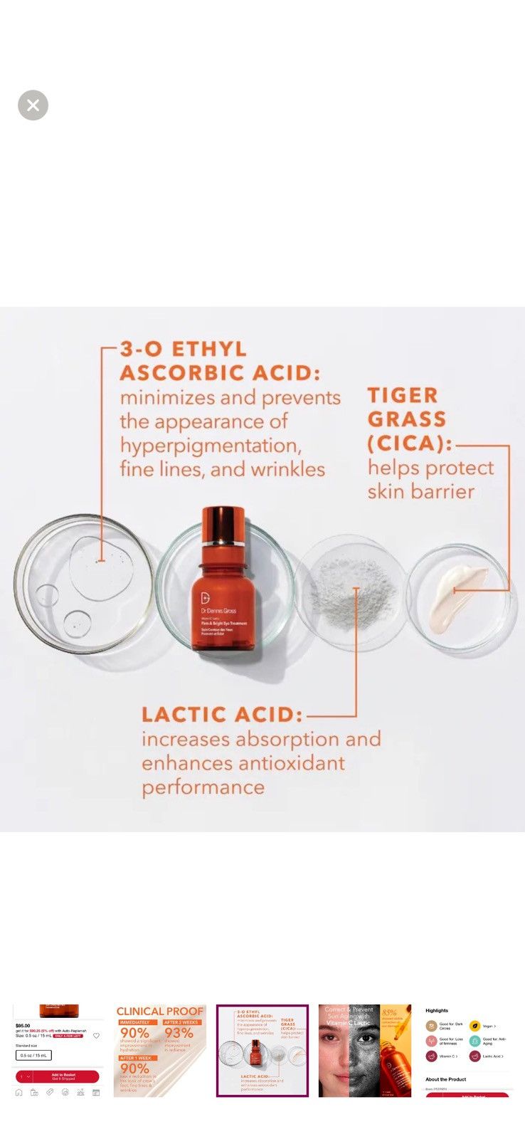 Other Vitamin C Lactic Firm & Bright Eye Treatment Size ONE SIZE - 5 Thumbnail
