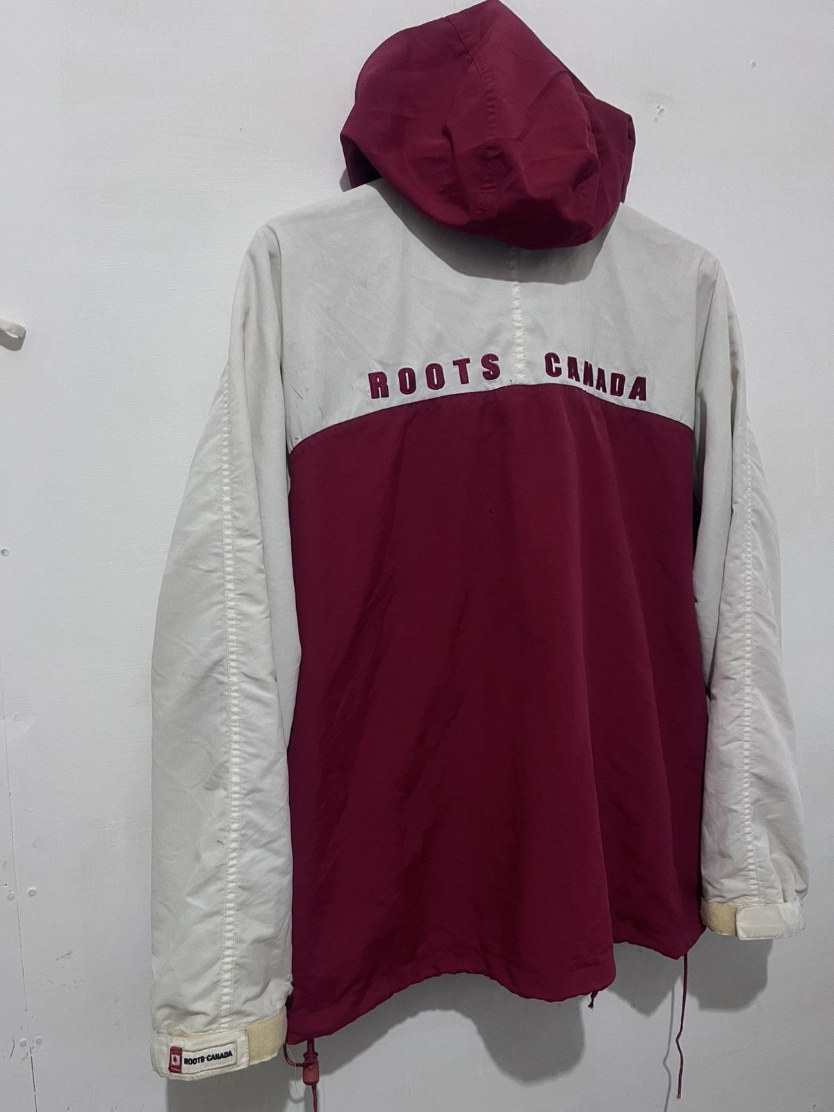 Roots Roots Canada Vintage Hooded Windbreaker Jacket Size US XL / EU 56 / 4 - 9 Thumbnail